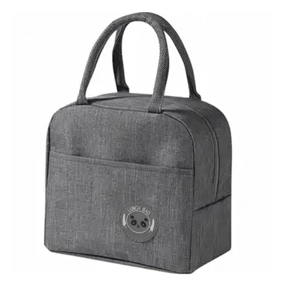 CAJA DE ALMUERZO Y BOLSILLO EXTERIOR CON ESPACIO EXTRA PLOMO Y+REGALO STICKER - 1
