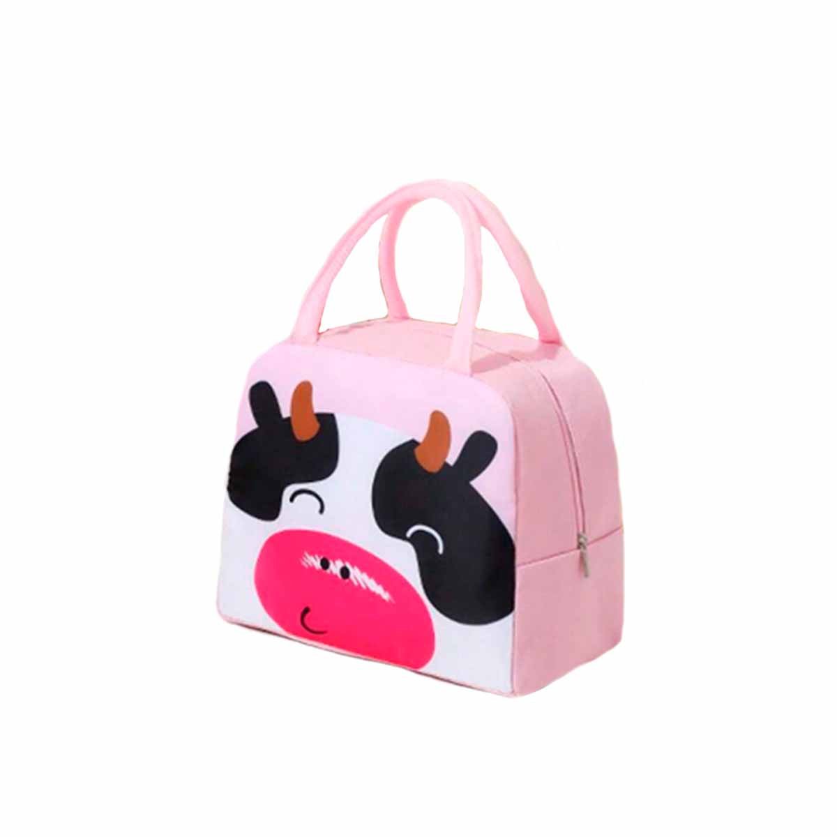 PACK6 ESTUCHE TERMICO DE VACA CON CIERRE SEGURO ROSADO Y+REGALO STICKER - 2