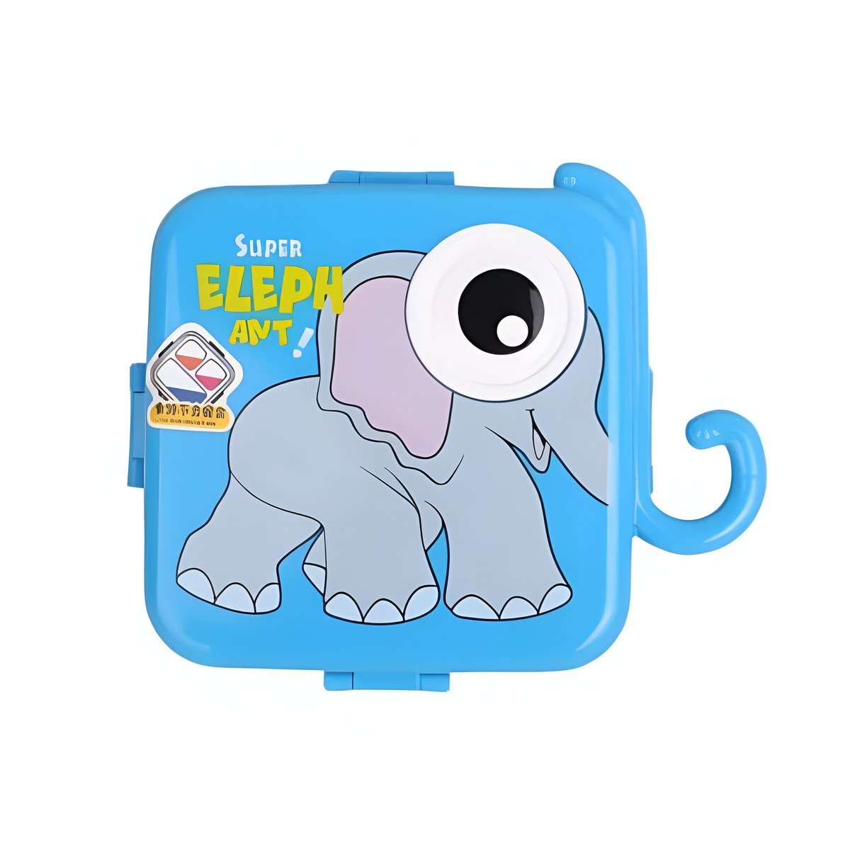 TAPER ESTILO ELEFANTE CON 3 COMPARTIMENTOS PARA PASTA Y PROTEINAS AZUL Y+LIGAS REGALO - 5