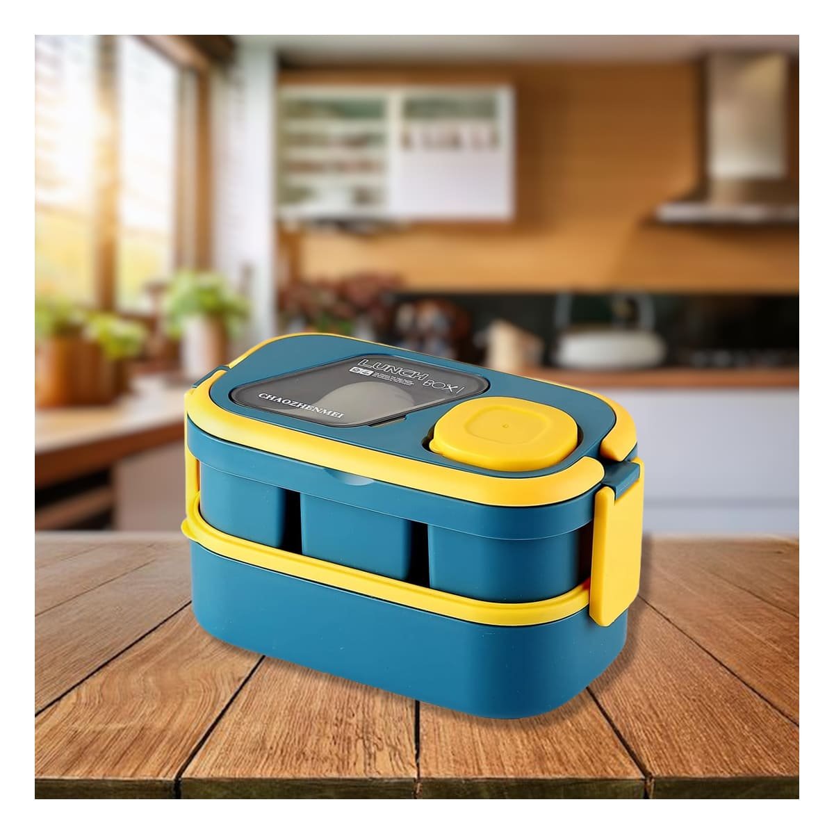PACK2 CONTENEDOR COMPACTO CON SEPARADORES 2 PISOS ROSADO Y LILA PARA CARRO Y+REGALO STICKER - 3