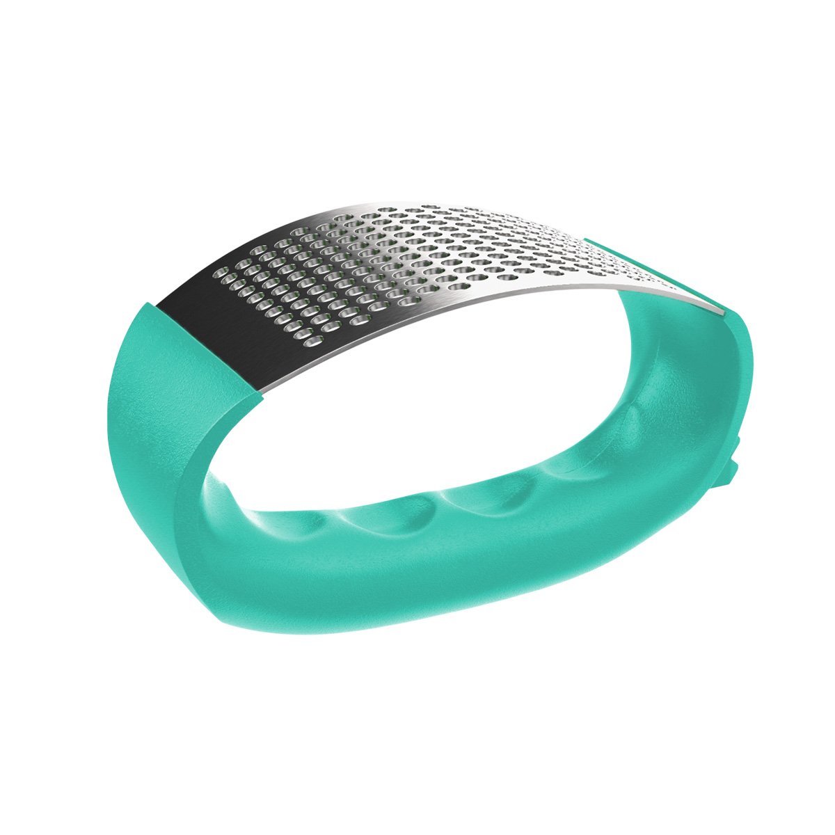 TRITURADOR DE AJO CON MANGO VERDE AGUA Y PLATEADO EN PLASTICO RESISTENTE YLIGAS REGALO - 5