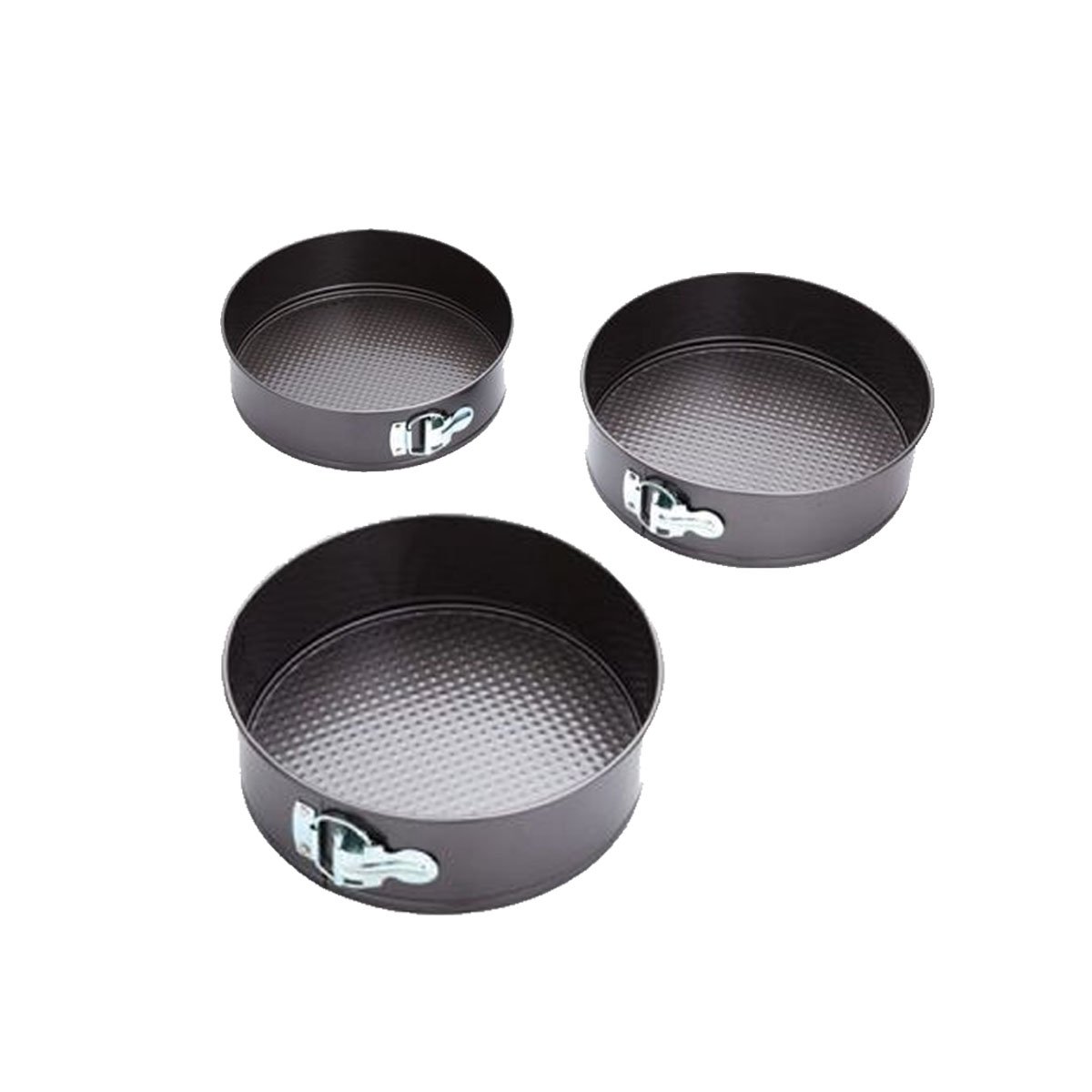 MOLDES PARA HORNEAR DE 3 CIRCULOS PLATEADO CON MEDIDAS PRACTICAS YREGALO STICKER - 1