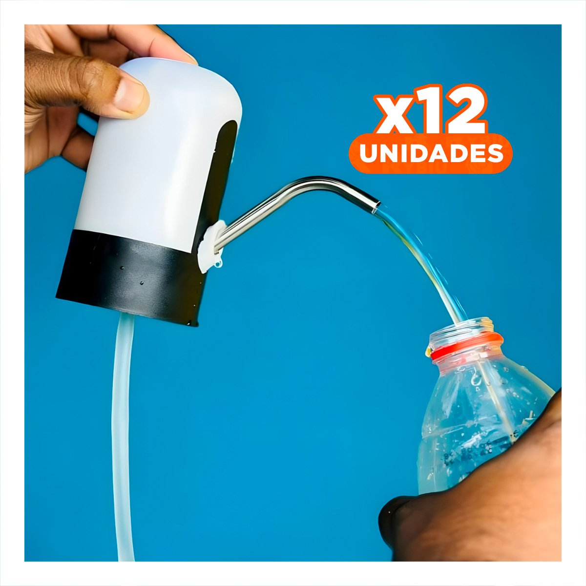 PACK12 MODULO DE COLOR BLANCO RECARGABLE CON SISTEMA ELECTRICO PARA AGUA YREGALO STICKER - 1