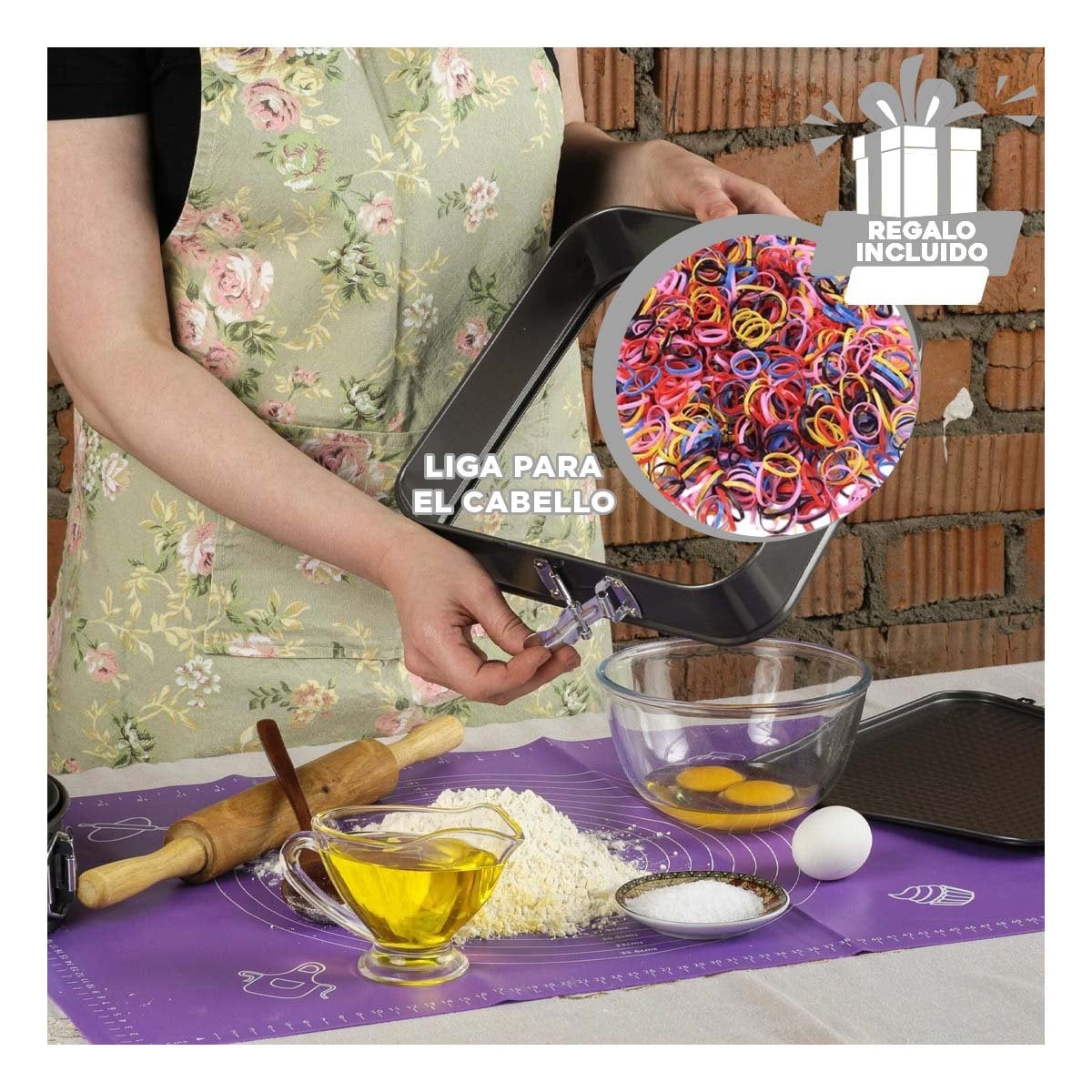 MOLDES DE REPOSTERIA DESMONTABLES COLOR PLATEADO CON 3 FORMAS Y MEDIDAS AMPLIAS YLIGAS REGALO - 2