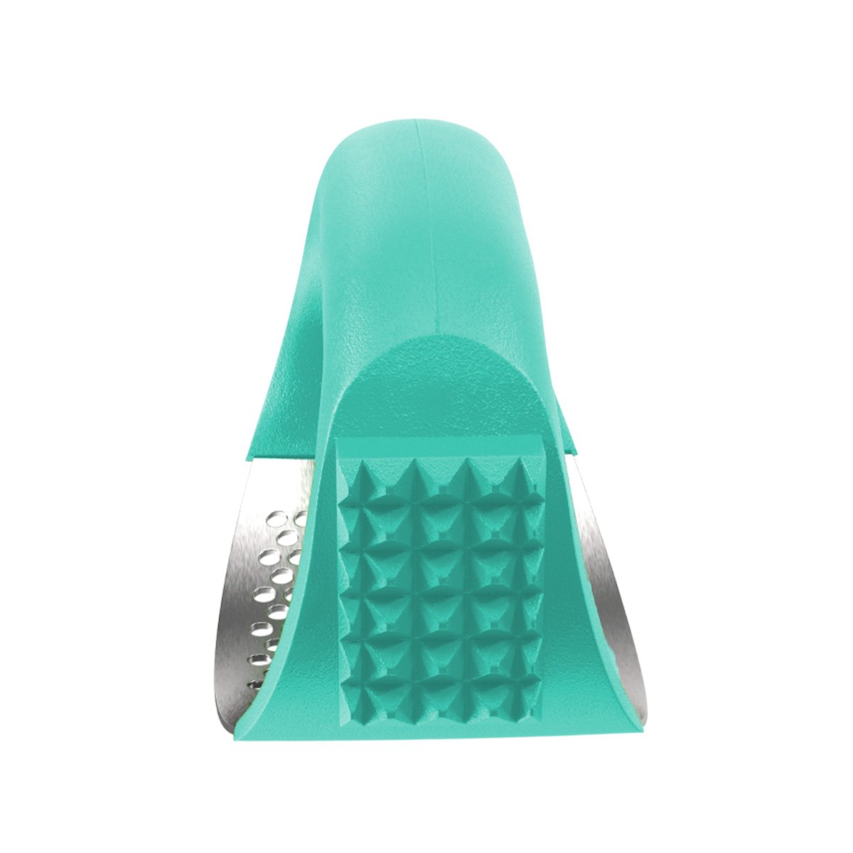 TRITURADOR DE COCINA CON MANGO VERDE AGUA Y PLATEADO DE PLASTICO YREGALO STICKER - 1