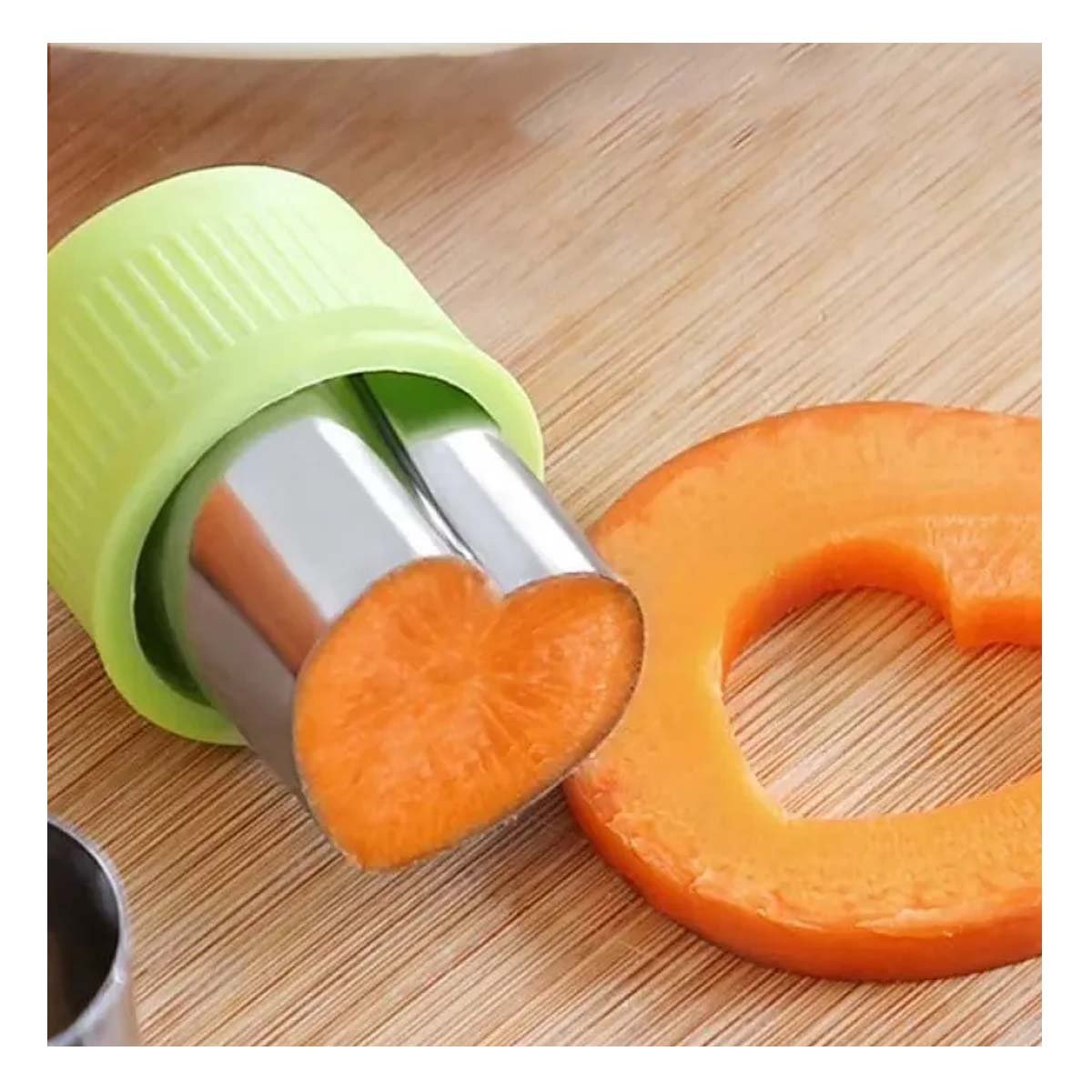PACK2 CORTES DE FRUTAS Y VERDURAS 9PZS VERDE PERFECTO PARA HOGAR Y COCINA YREGALO STICKER - 3