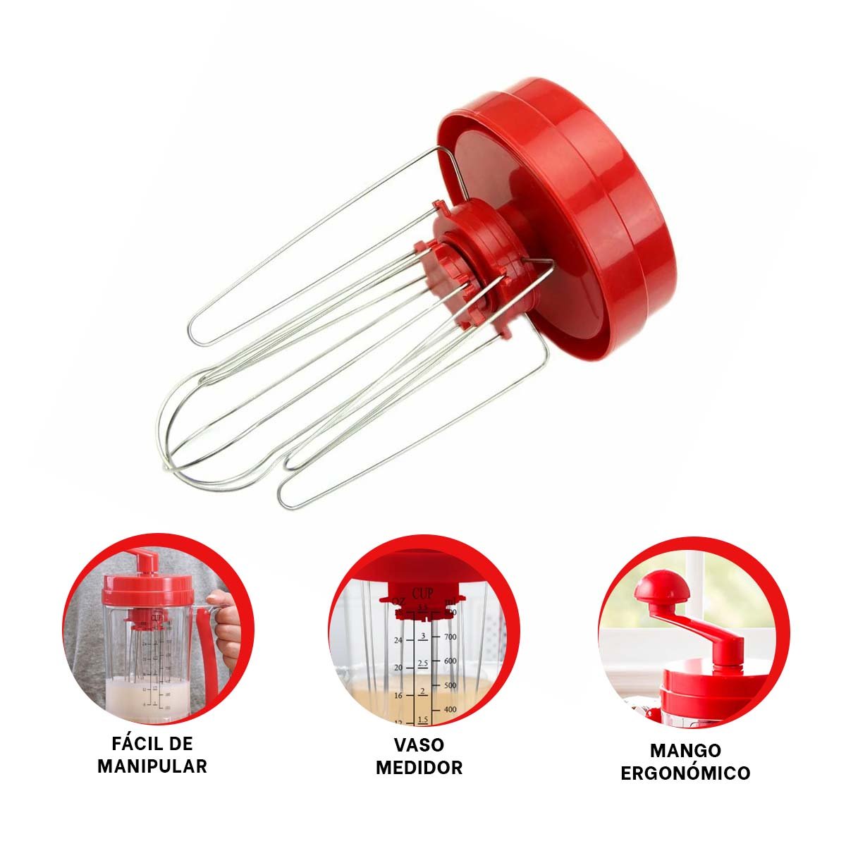 DISPENSADOR COMPACTO DE MASA ROJO PARA COCINA Y REPOSTERIA DIARIA YPOST IT - 5