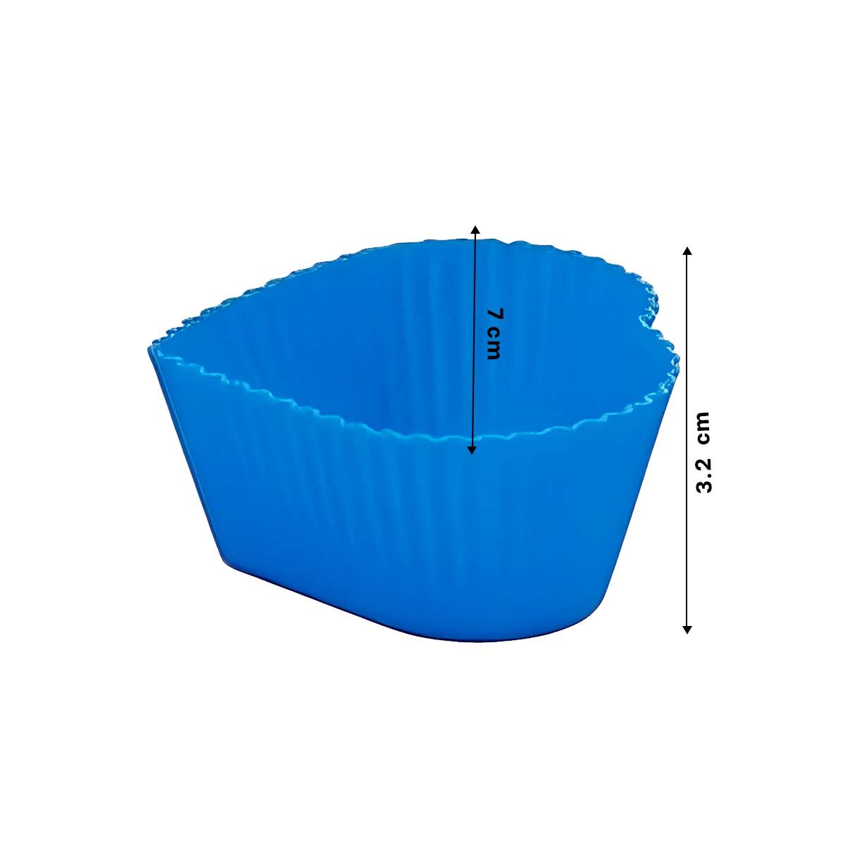 PACK2 FORMA PARA REPOSTERIA CORAZON 7X32CM AZUL DECORACION Y HOGAR - 4