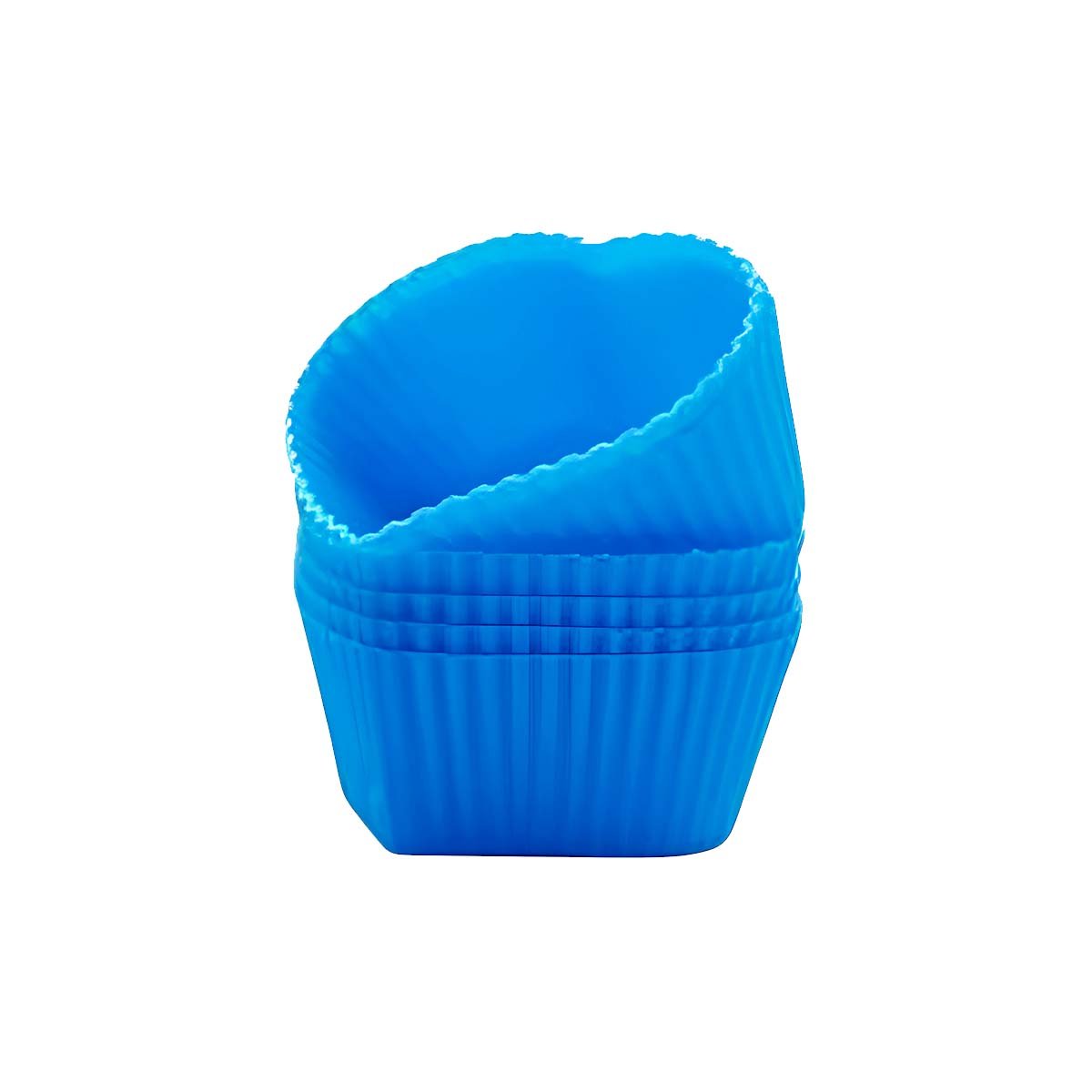PACK6 ESTRUCTURA CREATIVA CORAZON 7X32CM AZUL PARA CUPCAKES Y DECORACION YREGALO STICKER - 2