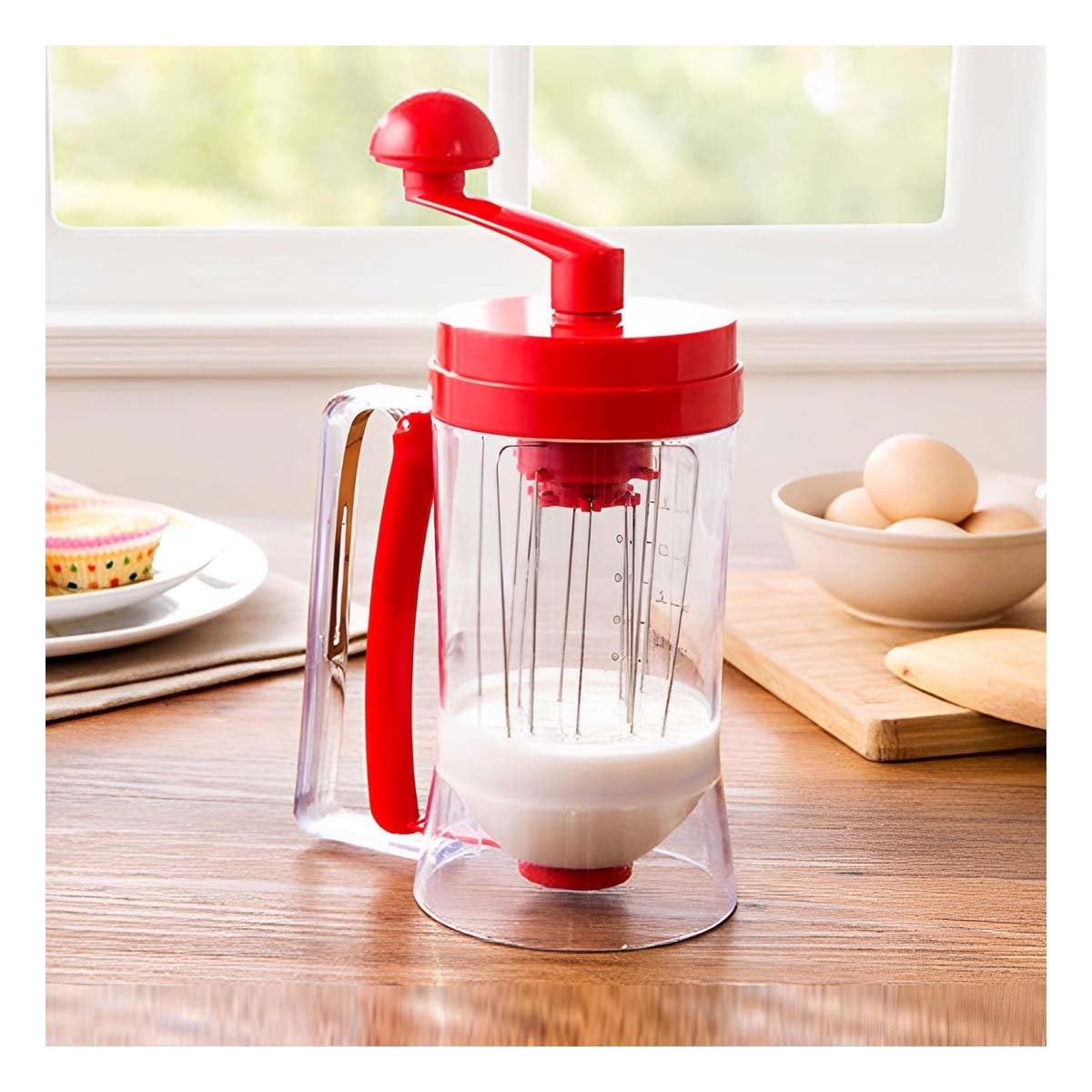 PACK2 DISTRIBUIDOR DE MASA MANUAL ROJO PARA COCINA Y REPOSTERIA EN CASA - 3