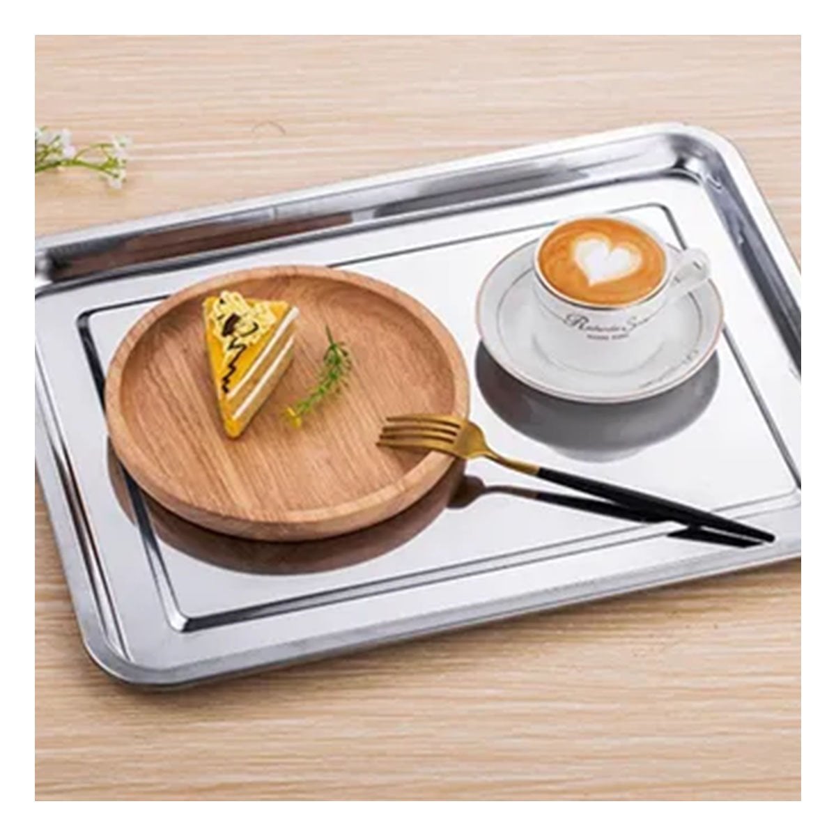 BASE RECTANGULAR DE ACERO PARA COCINA HOGAR Y SERVICIO PLATEADO 60X40X2CM YREGALO STICKER - 2