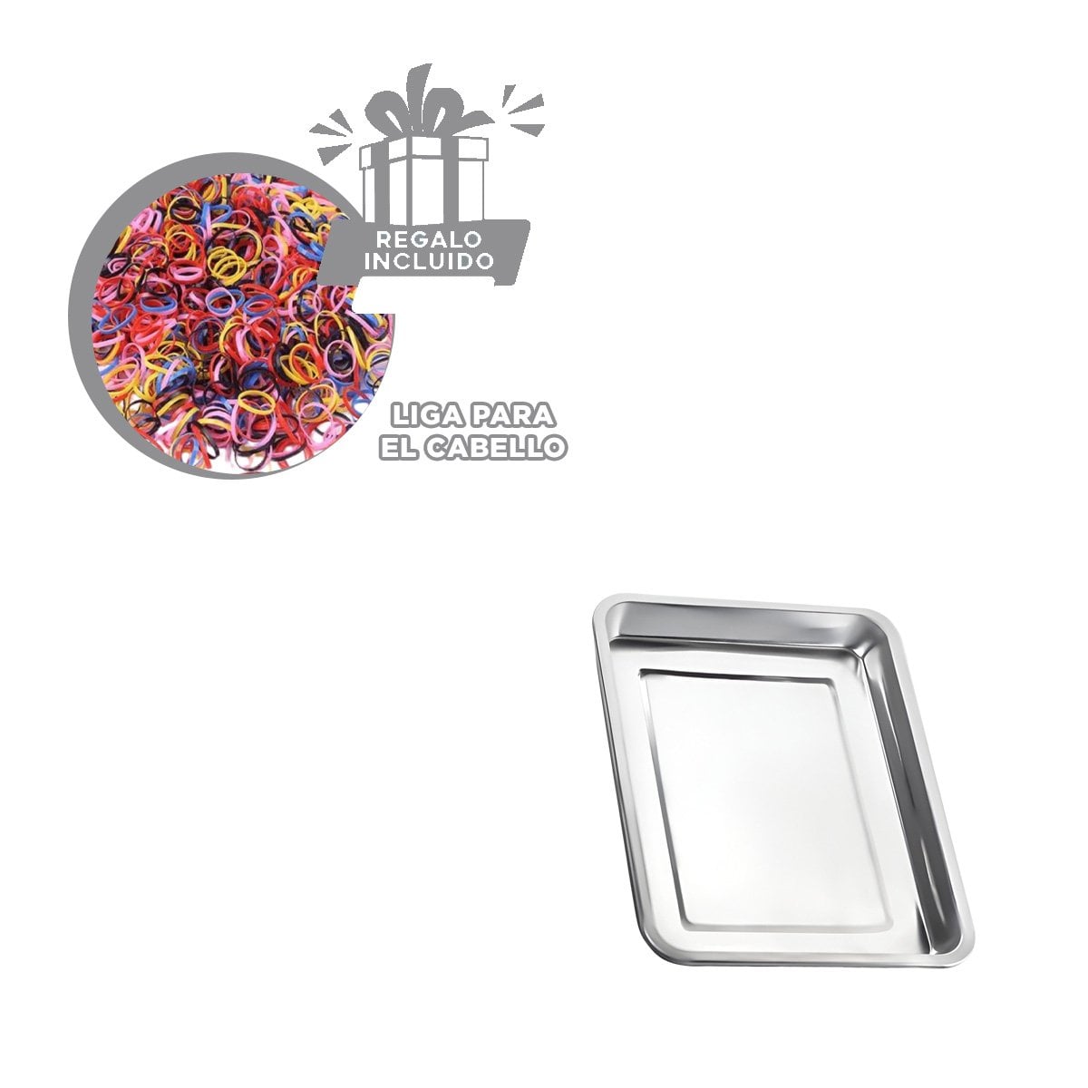 SOPORTE RECTANGULAR DE ACERO PARA COCINA HOGAR Y USO DIARIO PLATEADA YLIGAS REGALO - 2