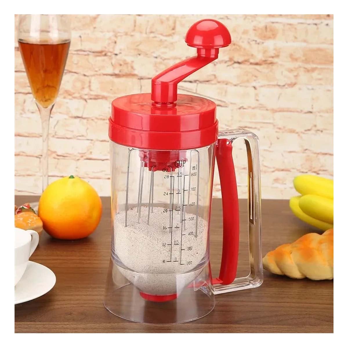DISPENSADOR PORTATIL DE MASA ROJO PARA USO EN COCINA Y REPOSTERIA YREGALO STICKER - 5