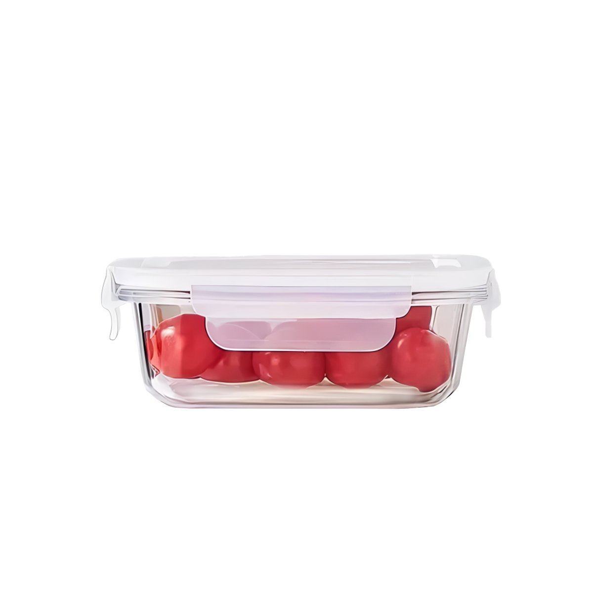 PACK12 FRASCO HERMETICO DE VIDRIO CON TAPA 1040ML TRANSPARENTE YREGALO STICKER - 2