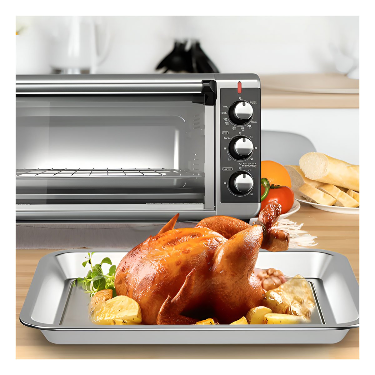 PACK12 PLATO ALTA CALIDAD DE ACERO PARA COCINA HOGAR Y DECORACION PLATEADA YPAPEL REGALO - 3