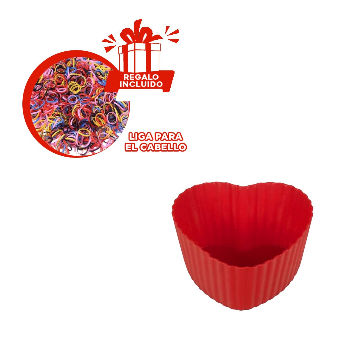 MOLDE CORAZON DE SILICONA RESISTENTE PARA HORNEAR Y DECORACION FESTIVA YLIGAS REGALO - 2