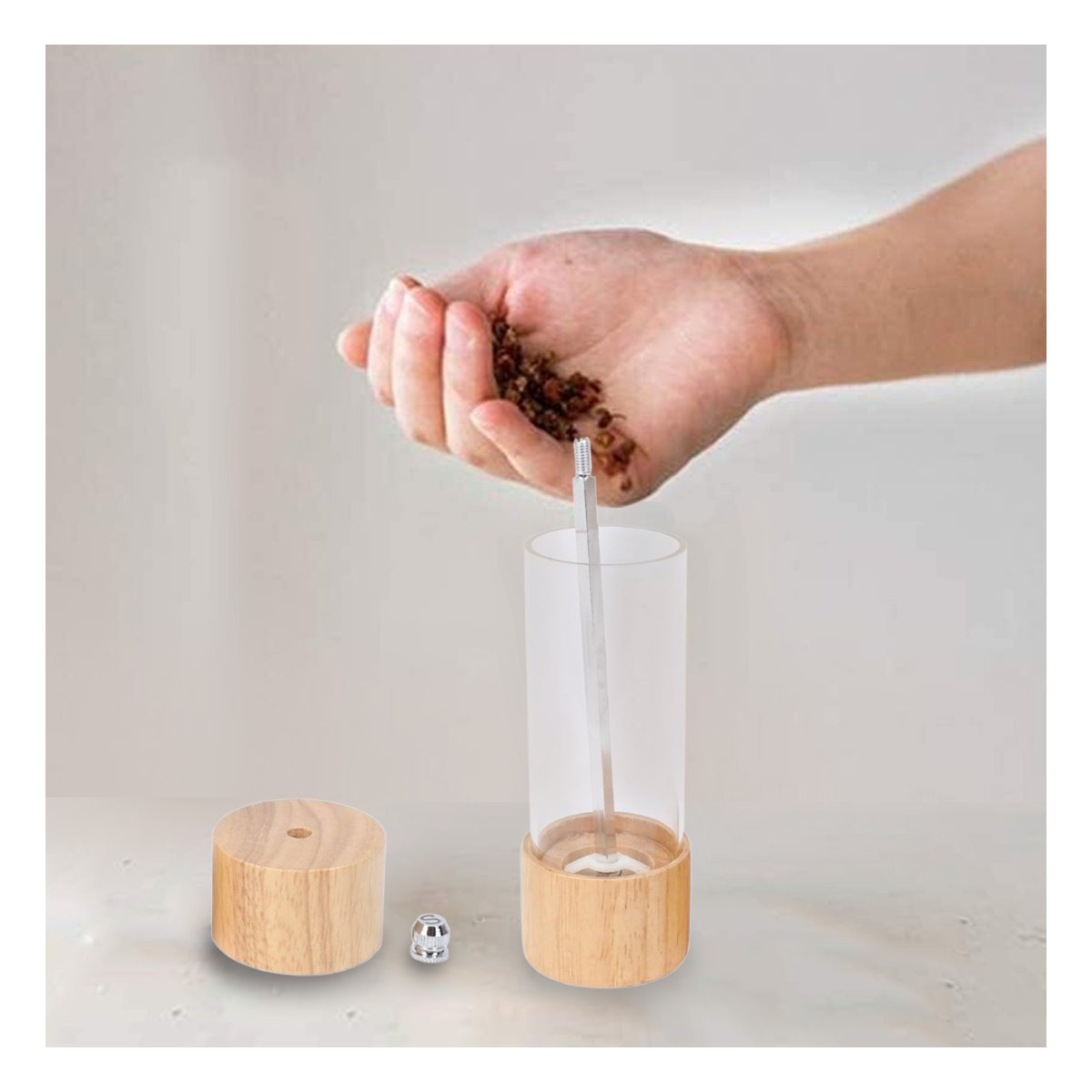 RALLADOR MANUAL DE MADERA TRANSPARENTE PARA COCINA MODERNA EN CASA YPOST IT - 3