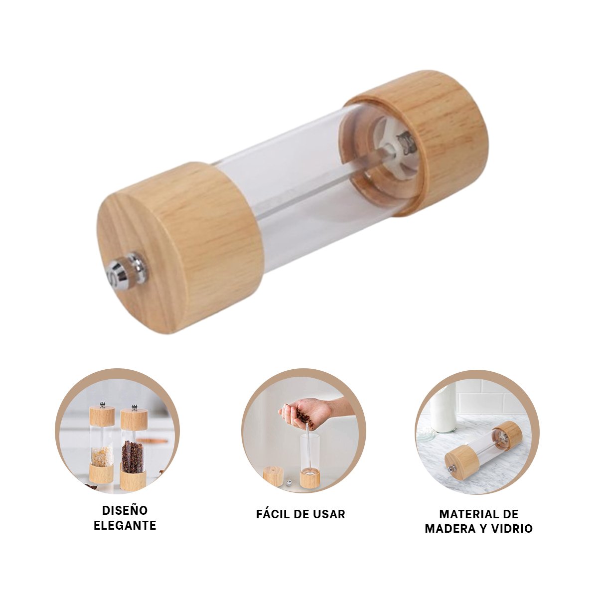 RALLADOR MANUAL DE MADERA TRANSPARENTE PARA COCINA MODERNA EN CASA YPOST IT - 5