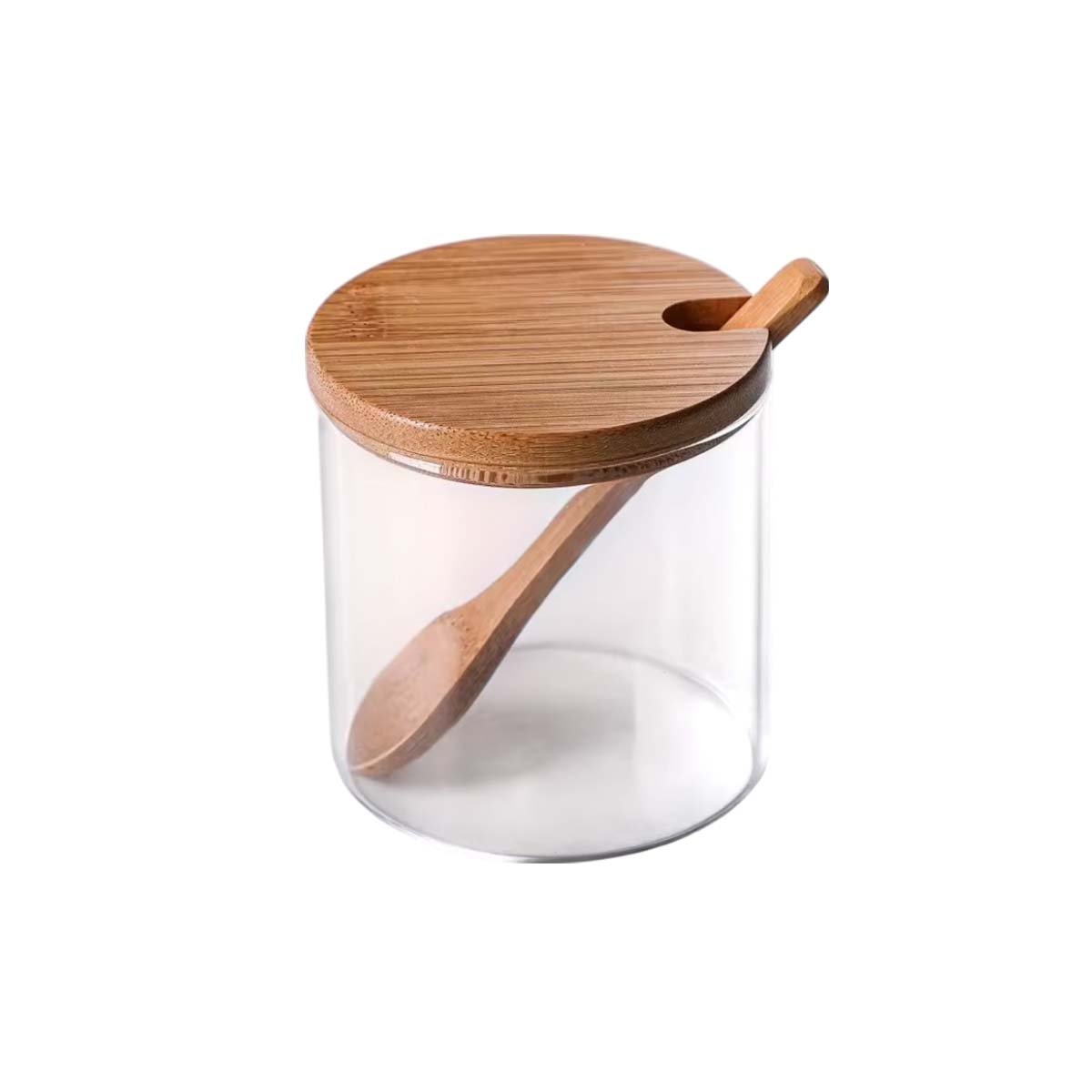 JUEGO DE FRASCOS PARA ESPECIAS CON ESTANTE DE MADERA PRACTICO Y FUNCIONAL YLIGAS REGALO - 5
