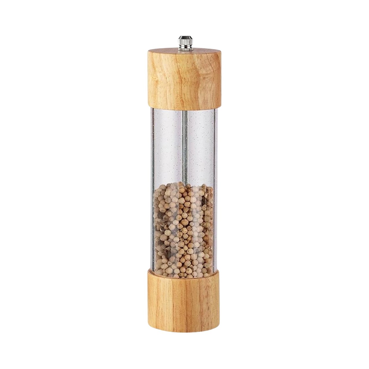 PACK6 TRITURADOR MANUAL DE MADERA Y TRANSPARENTE PARA COCINA FUNCIONAL YREGALO STICKER - 2