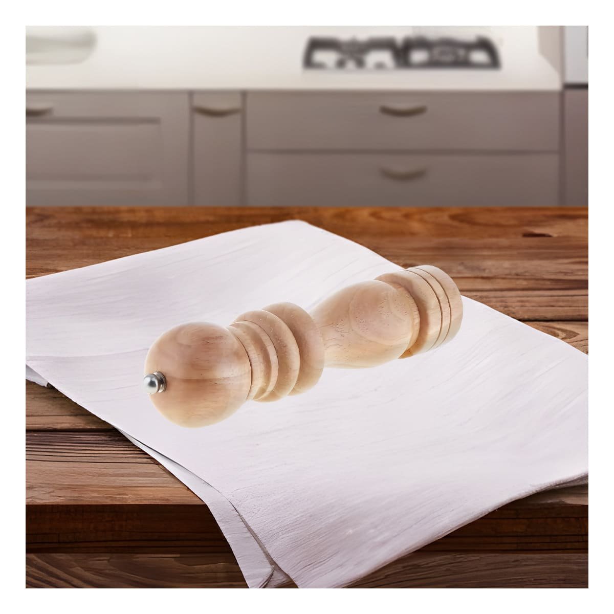 PACK2 HERRAMIENTA MANUAL MADERA 5X20CM COCINA HOGAR COMPACTO YREGALO STICKER - 3