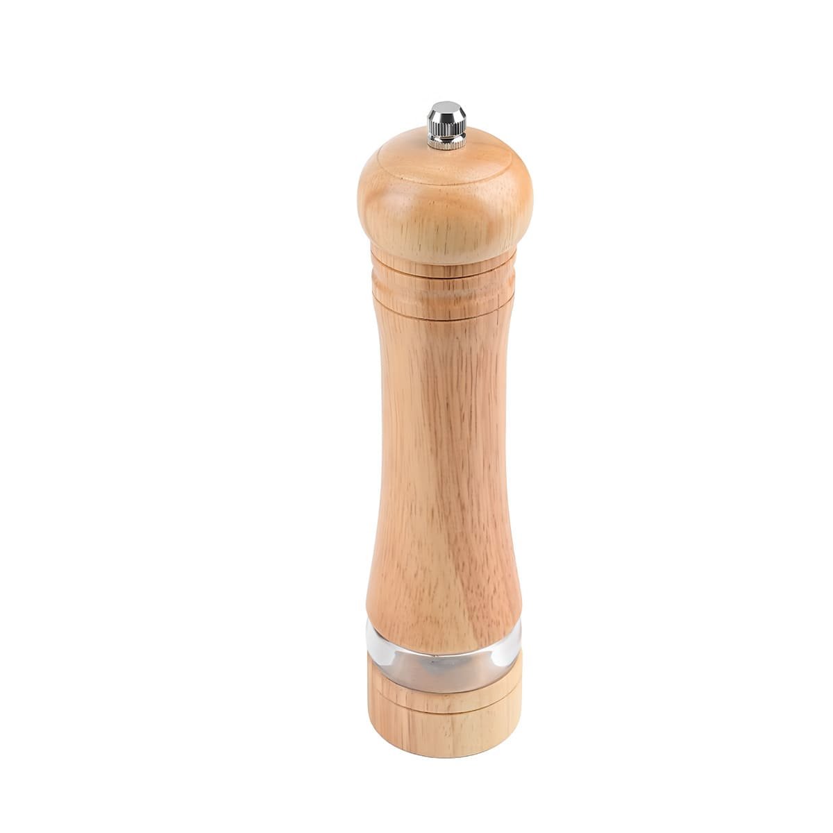 MOLINILLO MANUAL DE MADERA 5X20 CM CON DISEÑO CLASICO Y FRANJA METALICA YLIGAS REGALO - 5