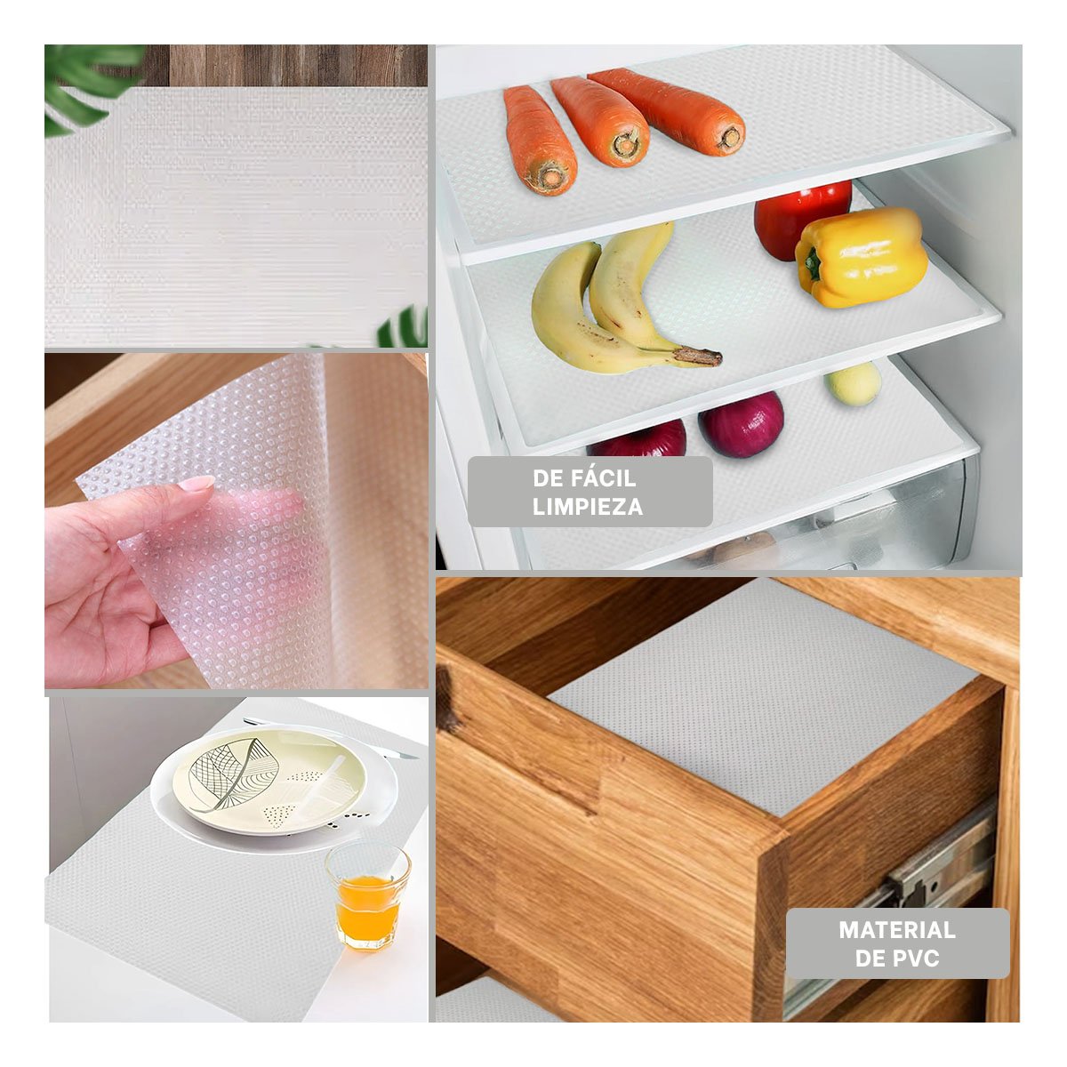 PACK2 PROTECTORES 4 PIEZAS PARA COCINA Y GUARDADO Y USO DIARIO SEGURO YPAPEL REGALO - 3