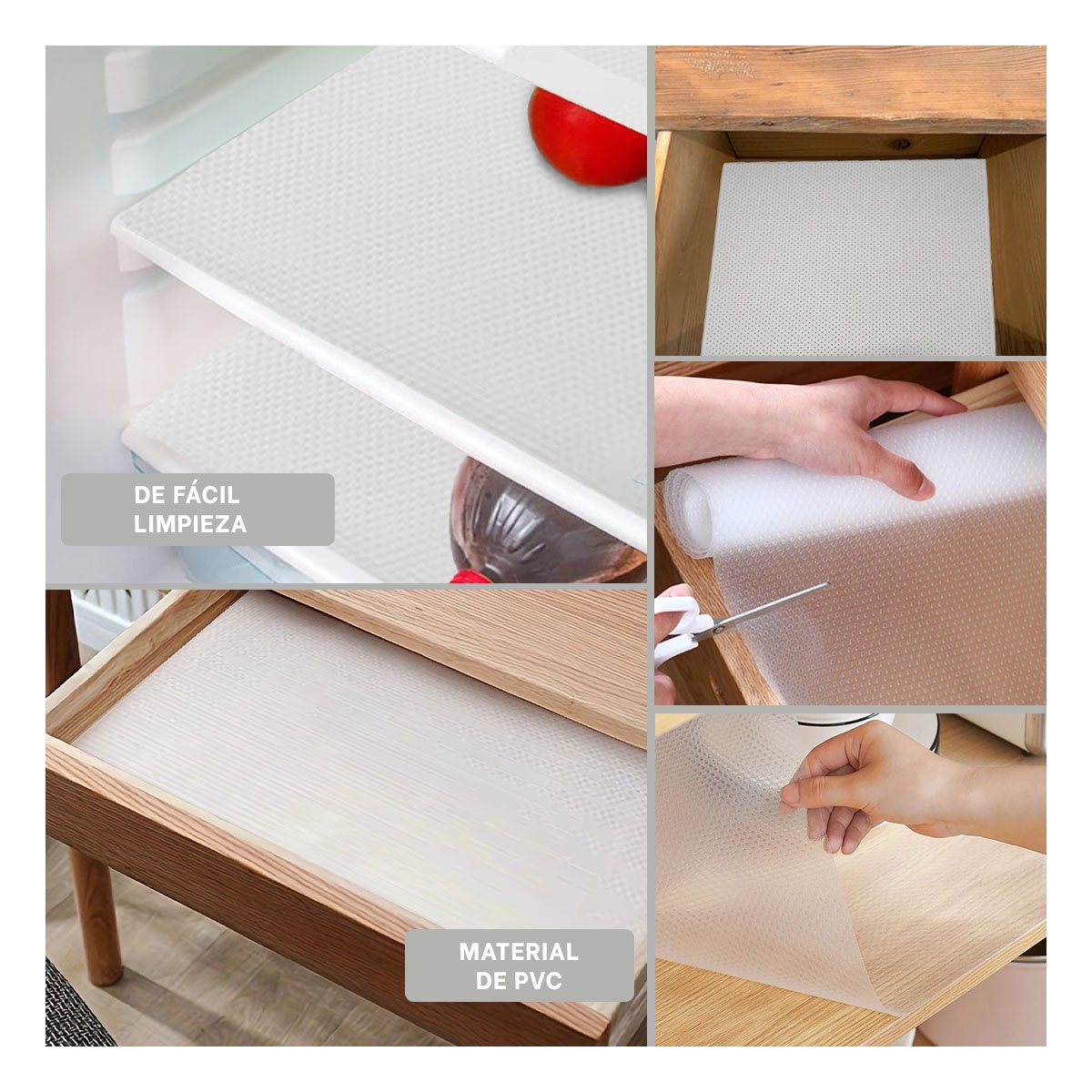 ALFOMBRILLAS 4 PIEZAS IMPERMEABLES PARA MESA Y PREPARACION DE ALIMENTOS YPAPEL REGALO - 3
