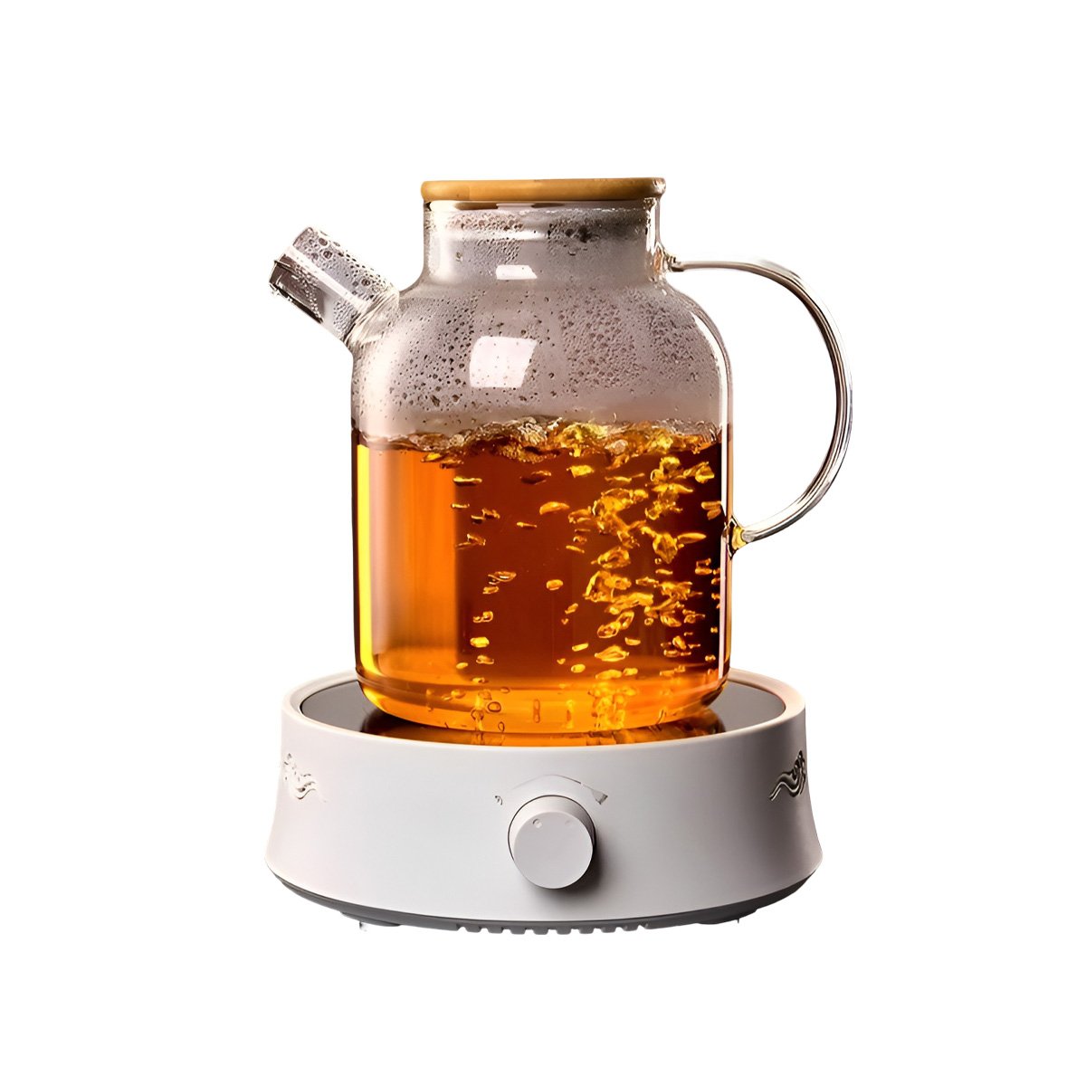 PACK6 CONTENEDOR PARA LIQUIDOS 1.5L CON TAPA DE MADERA Y FILTRO YREGALO STICKER - 2