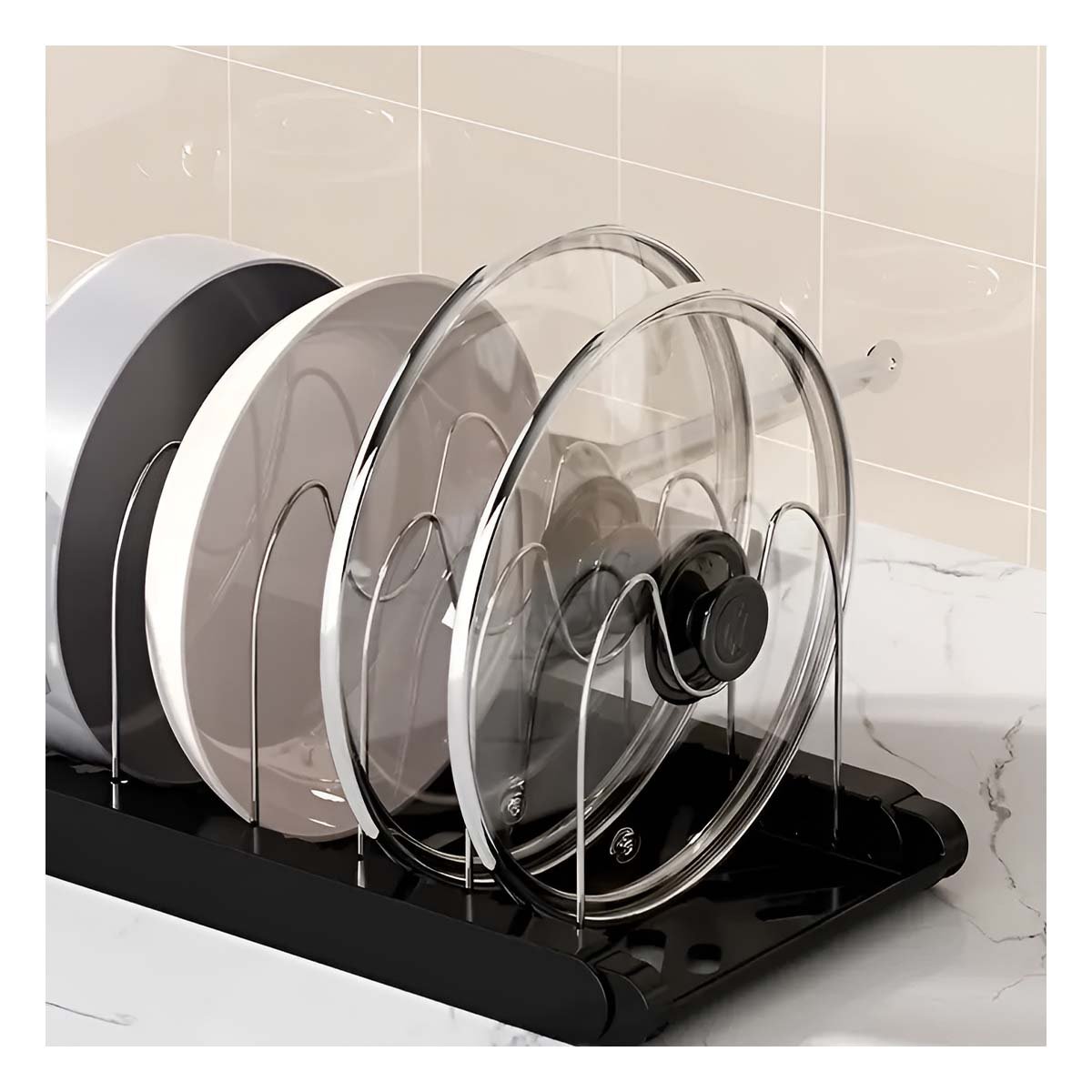 SOPORTE PROTECTOR PARA TAPAS OLLAS Y SARTENES Y PREPARACION DIARIA YPOST IT - 1