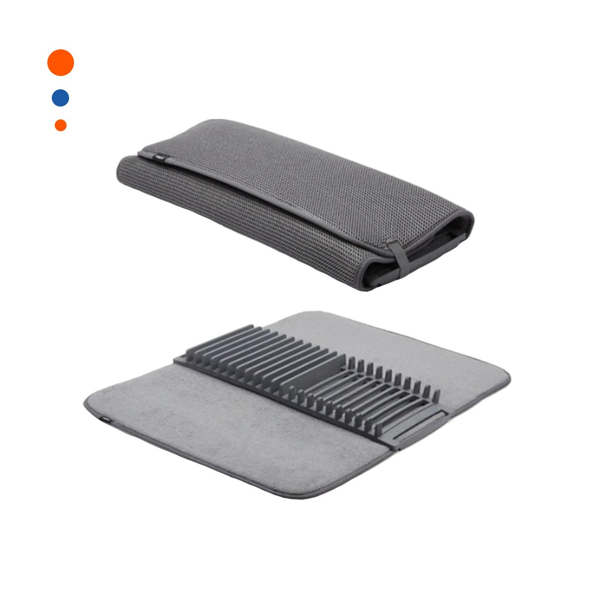 PACK2 BASE DE SECADO ABSORBENTE COLOR PLOMO CON ESTILO MINIMALISTA YREGALO STICKER - 2