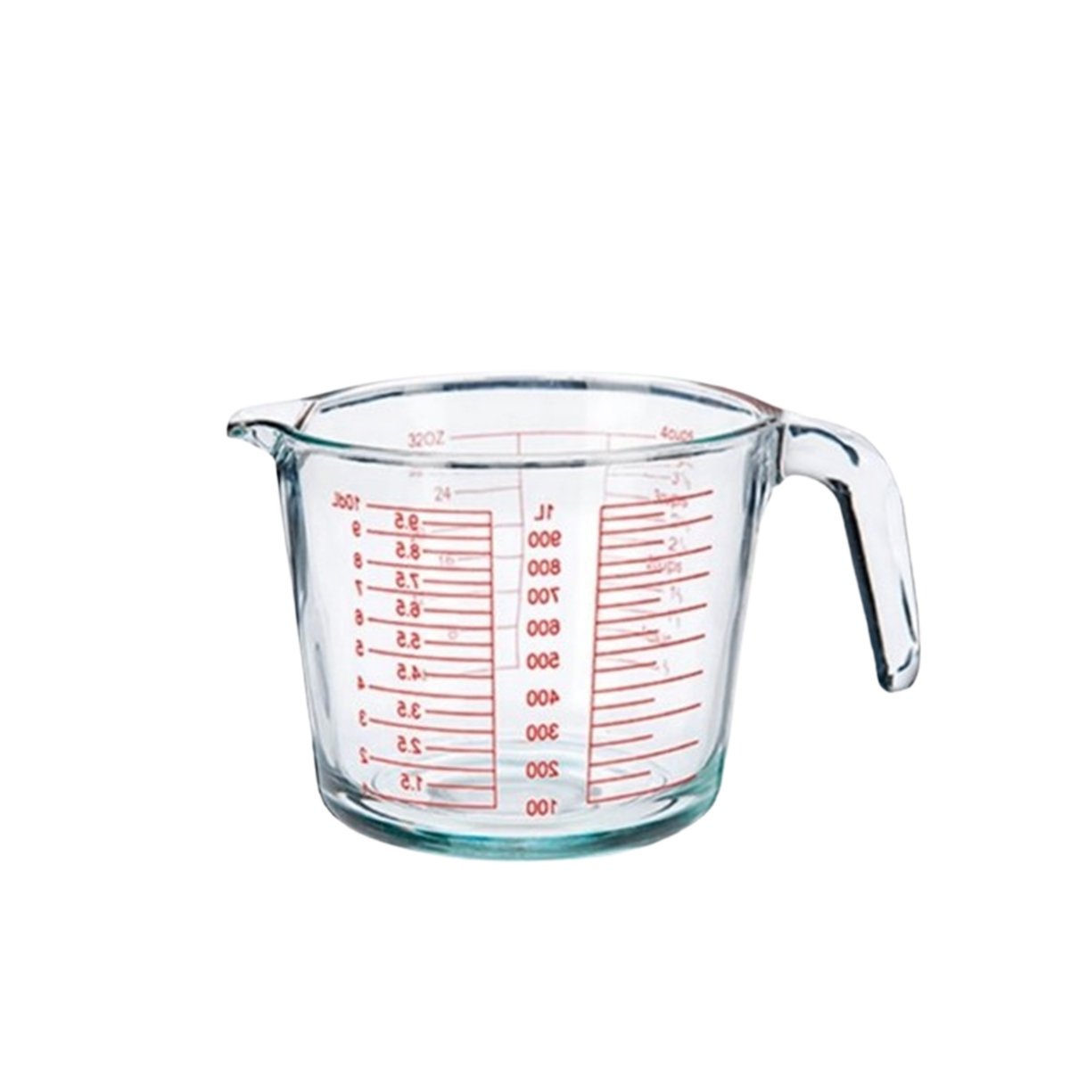 PACK12 TAZON PROFESIONAL DE VIDRIO 1L IDEAL PARA PREPARAR MEZCLAS Y BEBIDAS YREGALO STICKER - 2