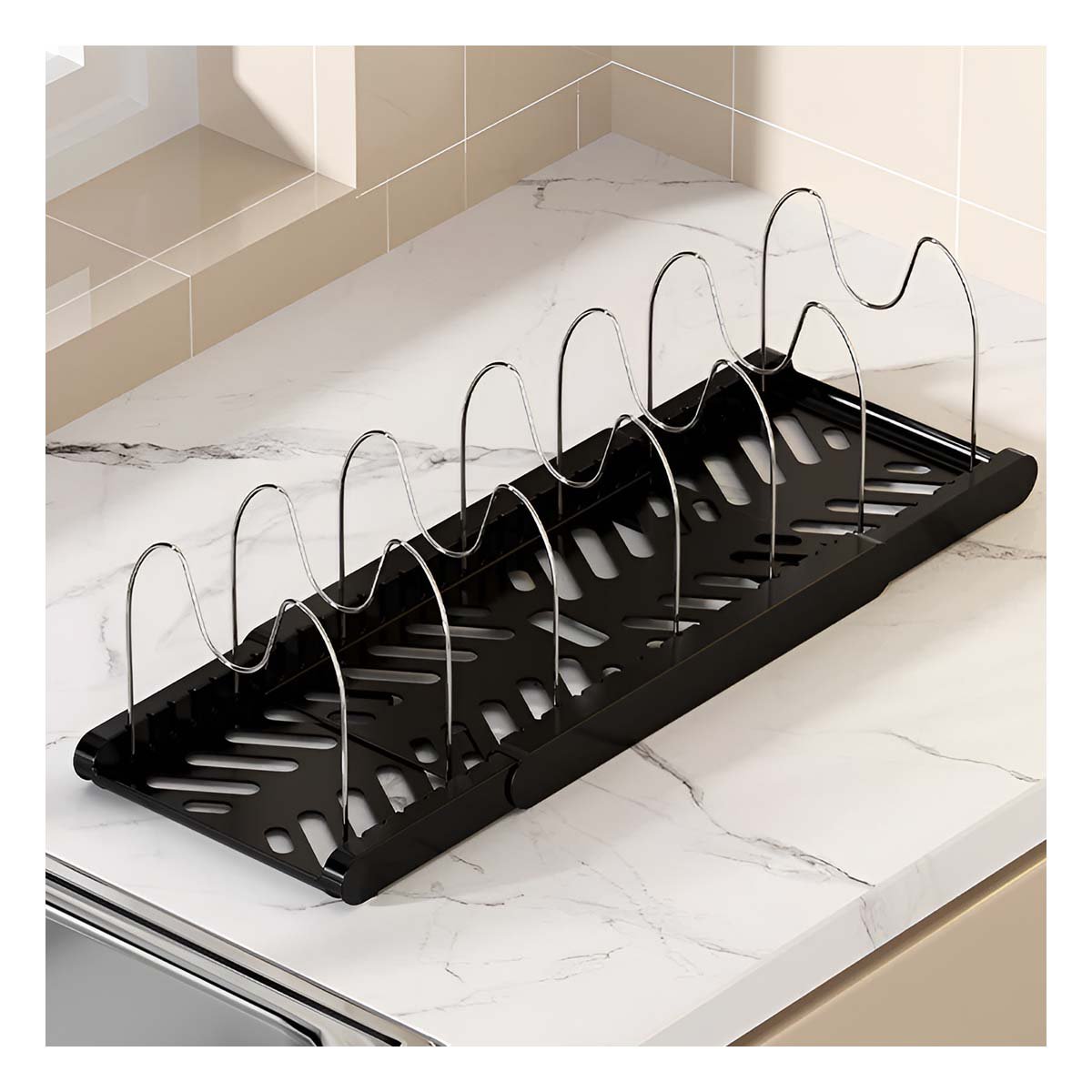 PACK2 RACK PROTECTOR PARA TAPAS OLLAS Y SARTENES Y PREPARACION EN COCINA YREGALO STICKER - 3
