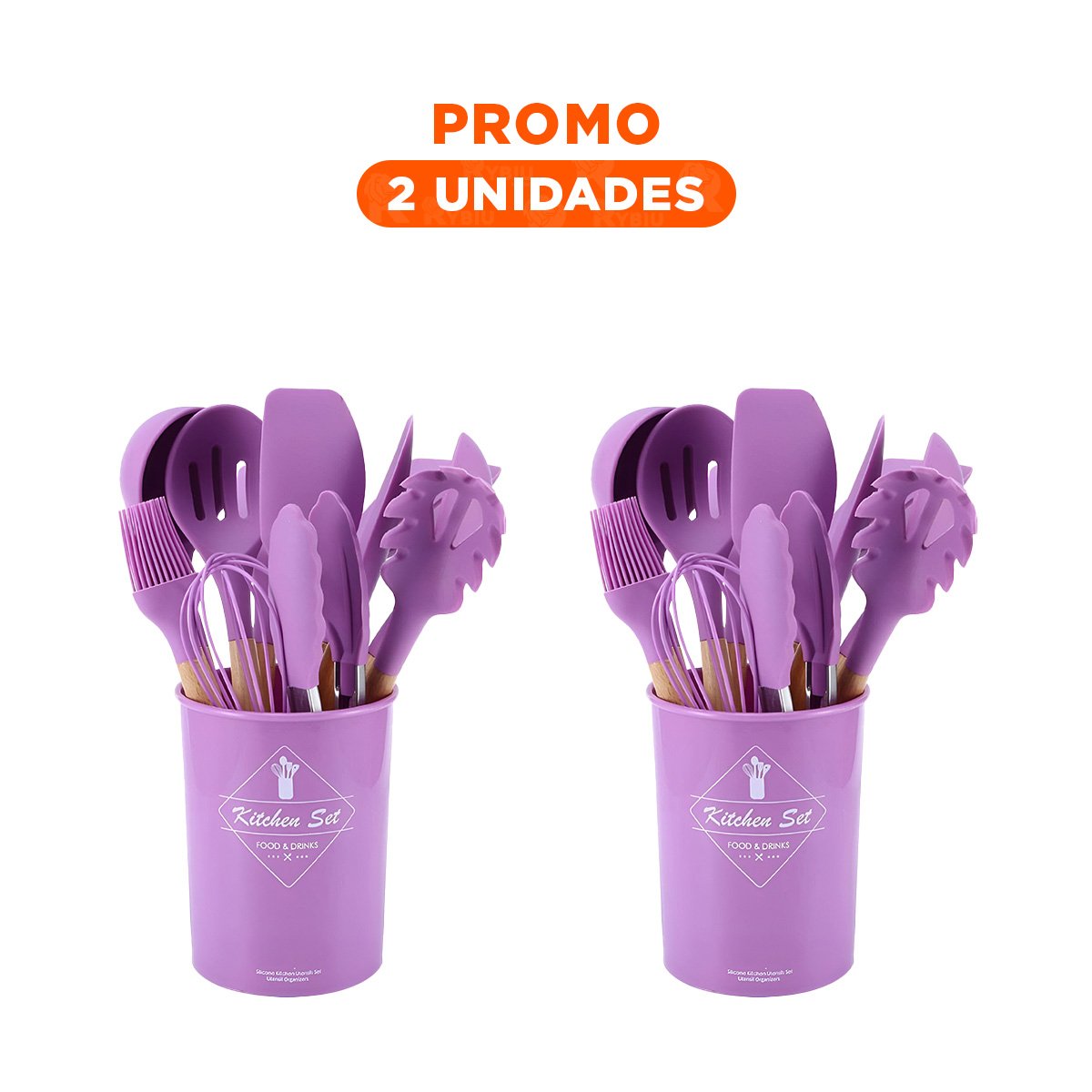 PACK2 HERRAMIENTAS DE COCINA UTENSILIOS DE SILICONA PARA REPOSTERIA Y HORNEADO YREGALO STICKER - 1
