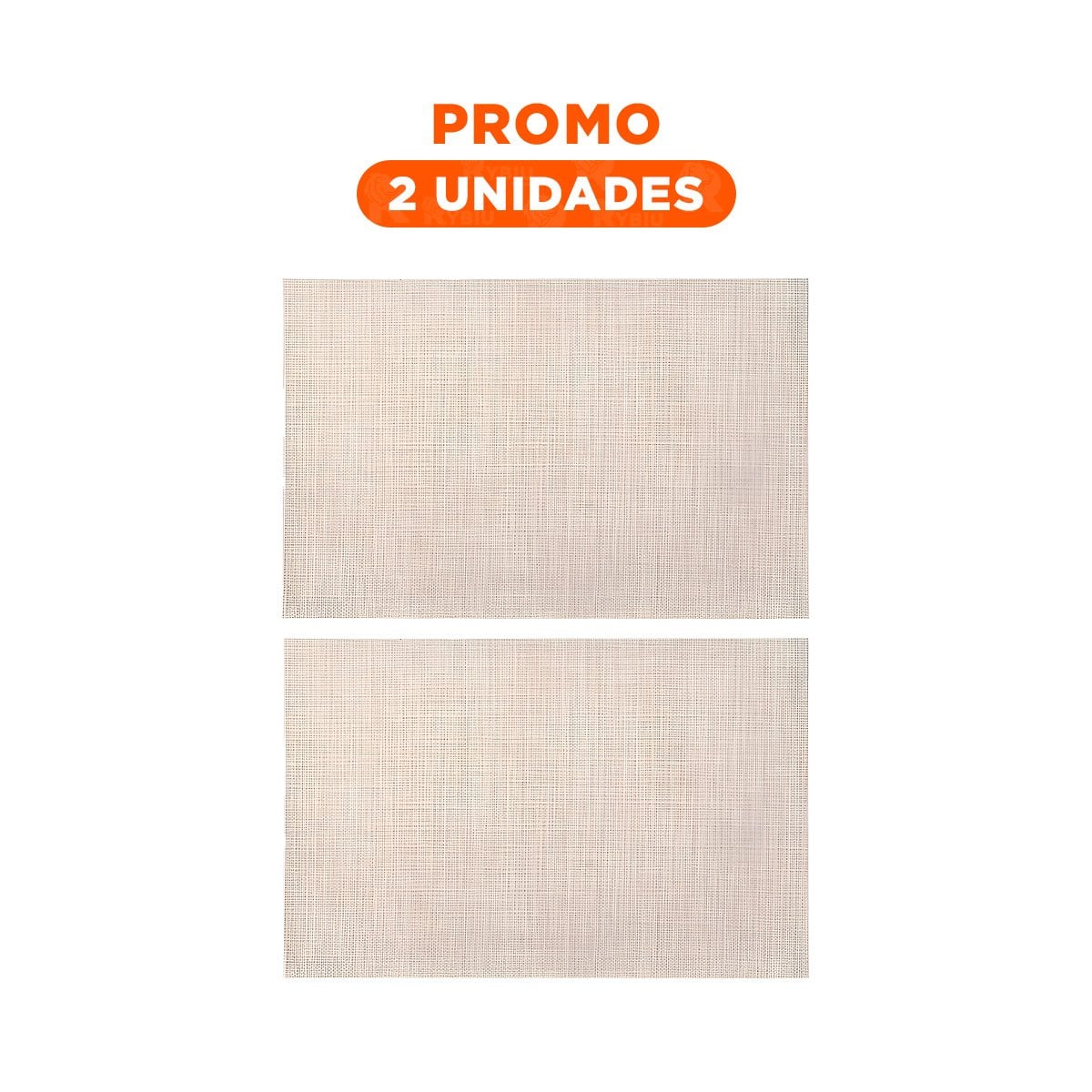 PACK2 KIT DE MESA INDIVIDUALES BEIGE 6 PIEZAS DURADERO Y PRACTICO YREGALO STICKER - 1