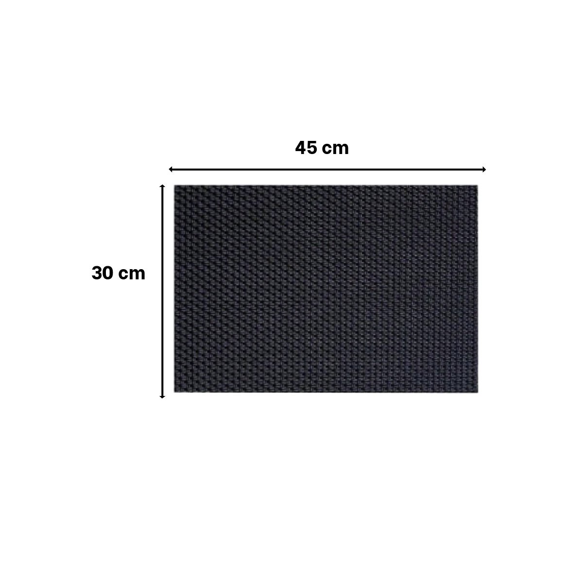 SET INDIVIDUALES DE MESA RECTANGULAR NEGRO 6 PIEZAS SEGURA Y ORGANIZADA EN MESA YPAPEL REGALO - 4