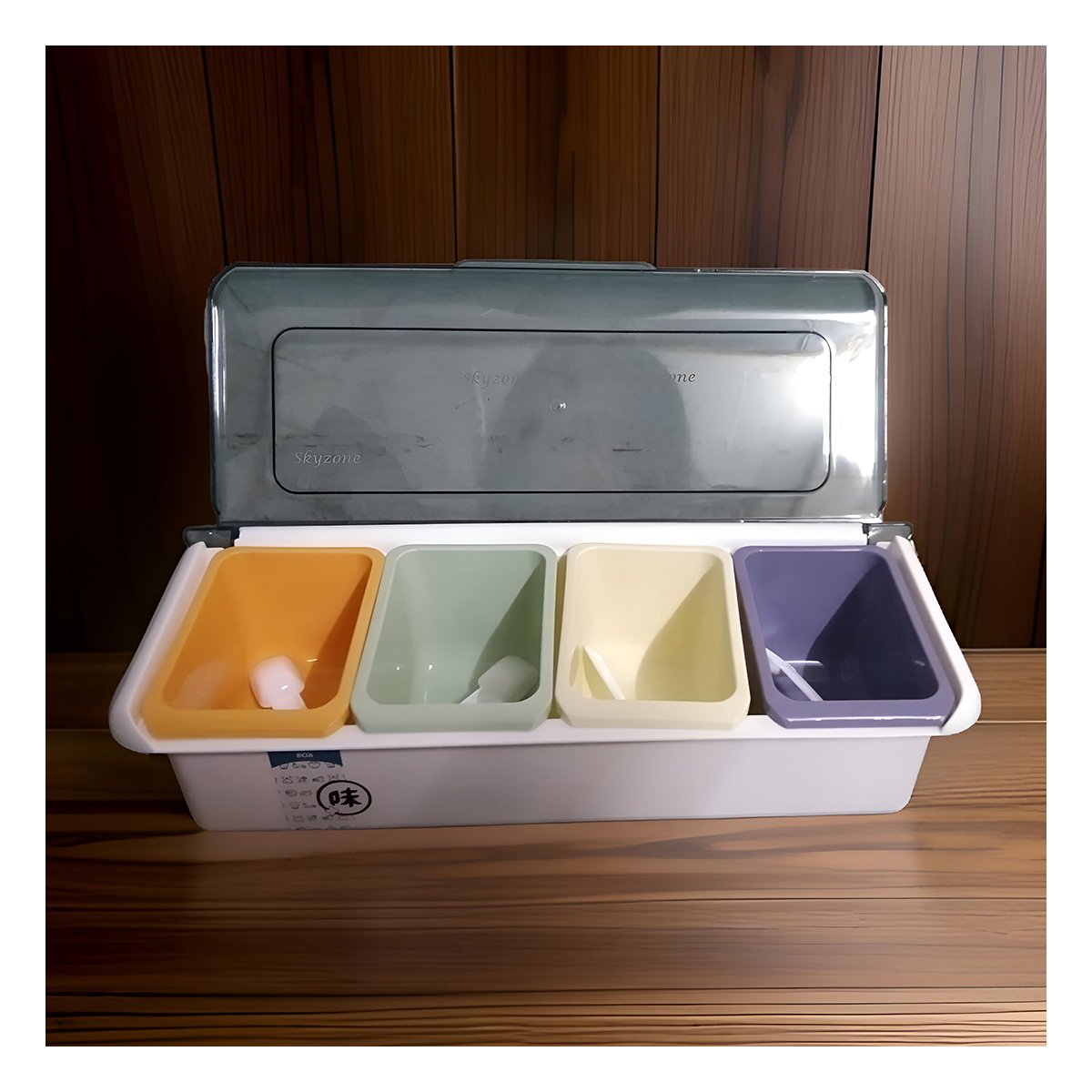 PACK2 TARROS 4 FRASCOS DESMONTABLES CON CUCHARITAS PARA COCINA SALUDABLE YPAPEL REGALO - 5