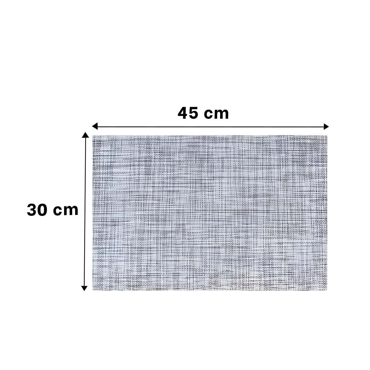 SET INDIVIDUALES DE MESA PLOMO JASPEADO 6 PIEZAS SEGURA Y ORGANIZADA EN MESA YPAPEL REGALO - 4