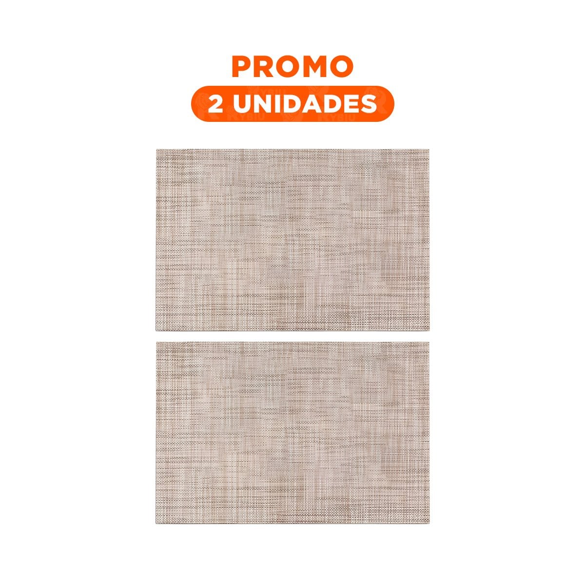 PACK2 KIT DE MESA INDIVIDUALES MOSTAZA JASPEADO 6 PIEZAS DURADERO Y PRACTICO YREGALO STICKER - 1