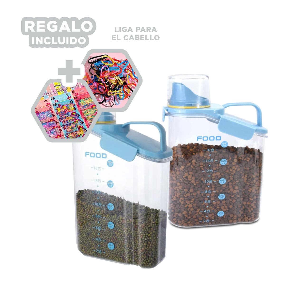 CONTENEDOR CON BOQUILLA TAPA Y ASA 2.5L VERSATIL PARA AGUA, JUGOS Y MEZCLAS YLIGAS REGALO - 2
