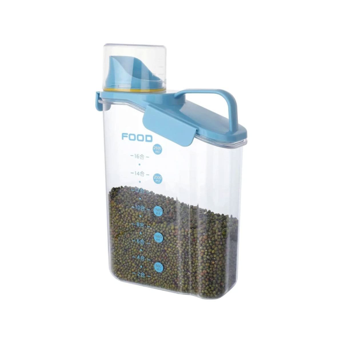 CONTENEDOR CON BOQUILLA TAPA Y ASA 2.5L PERFECTO PARA COCINA Y PREPARACION YREGALO STICKER - 1
