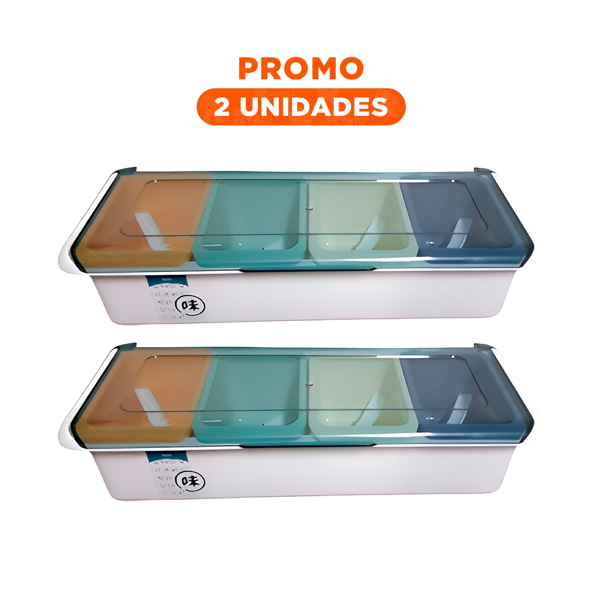 PACK2 TARROS 4 ENVASES DE COCINA CON CUCHARITAS PARA COMIDA CASERA YREGALO STICKER - 1