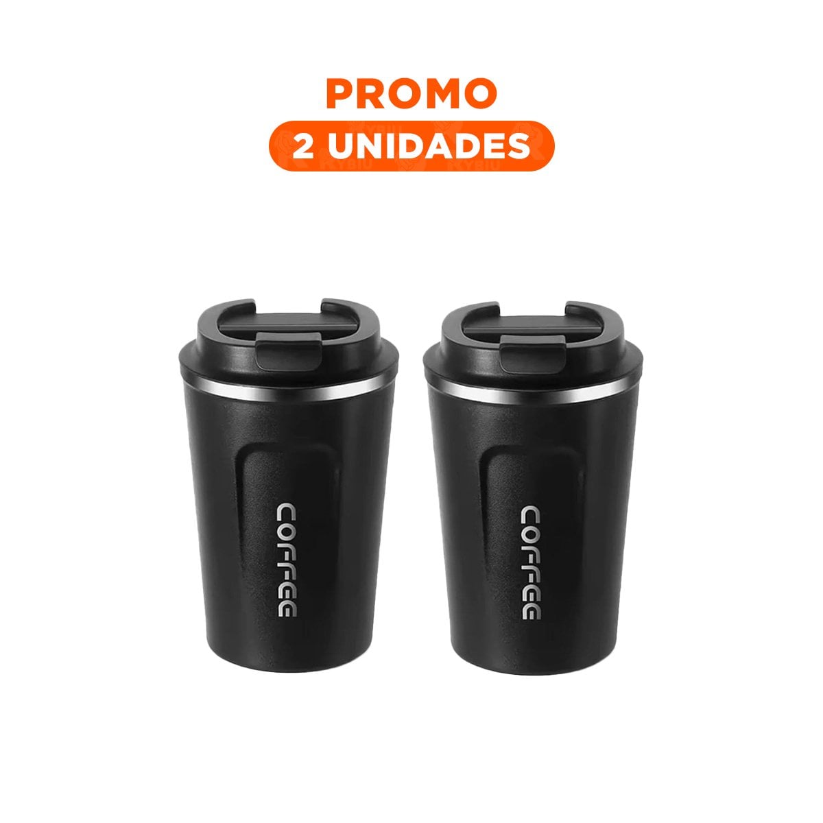 PACK2 ENVASE COMPACTA DIGITAL 510ML NEGRO PARA ESCRITORIOS PEQUENOS YREGALO STICKER - 1