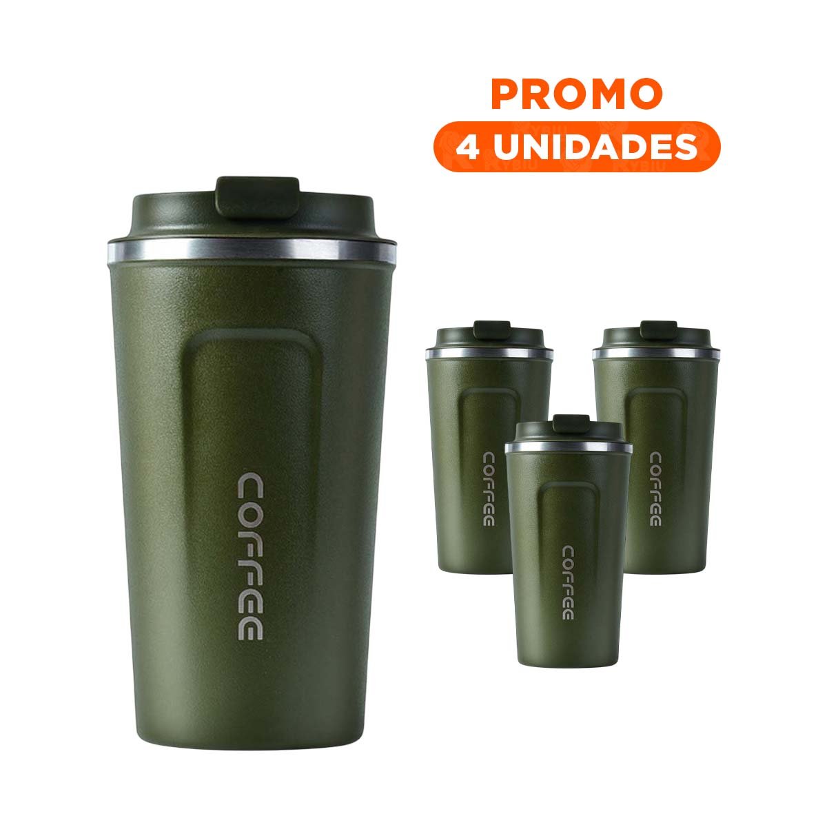 PACK4 RECIPIENTE INTELIGENTE 510ML VERDE PETROLEO FACIL DE TRANSPORTAR - 1