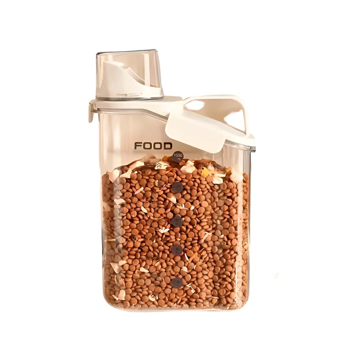 CONTENEDOR CON BOQUILLA TAPA Y ASA 2.5L PERFECTO PARA COCINA Y PREPARACION YREGALO STICKER - 1