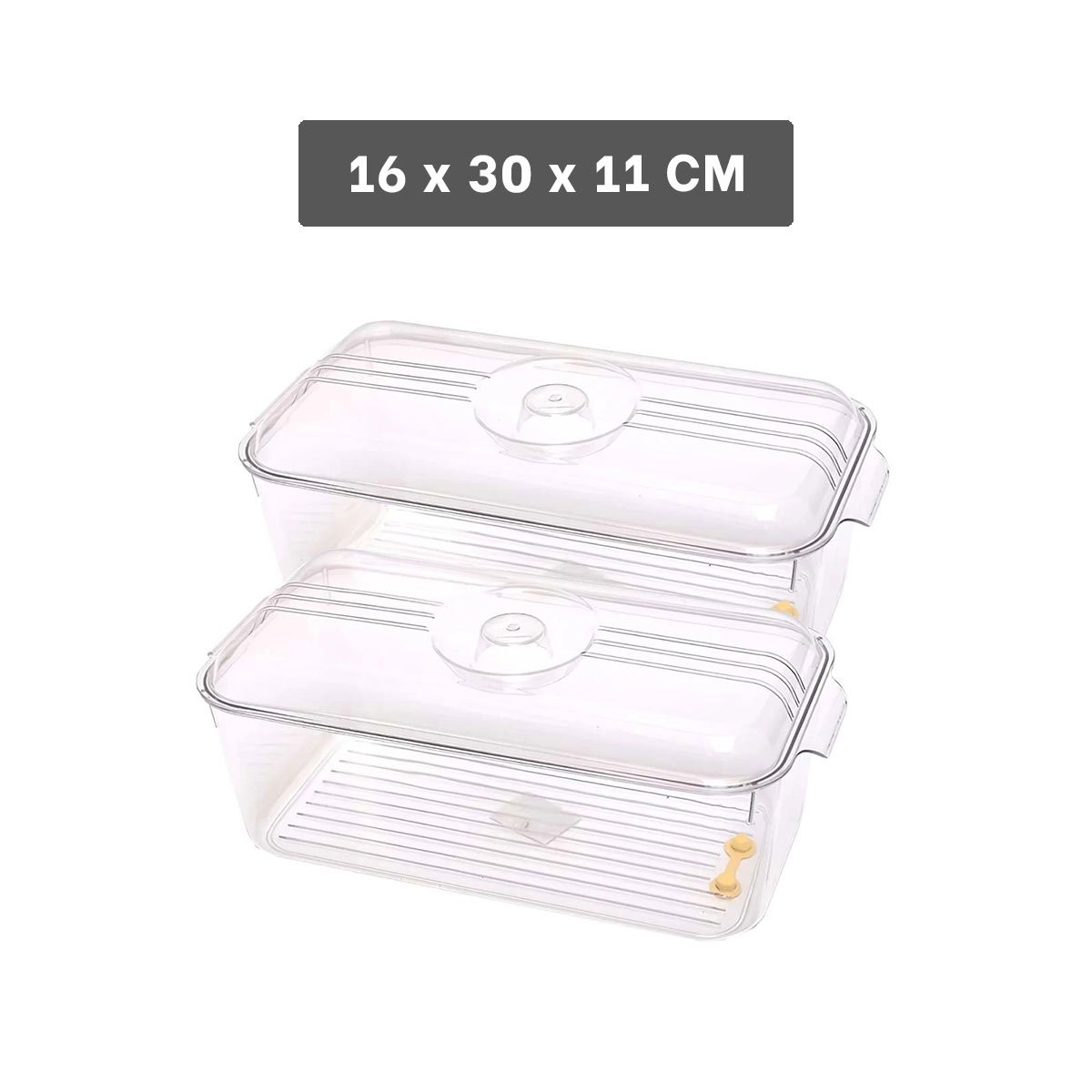 PACK12 RECIPIENTE MULTIUSO RECTANGULAR CON SALIDA DE AGUA 30X16X11CM - 4