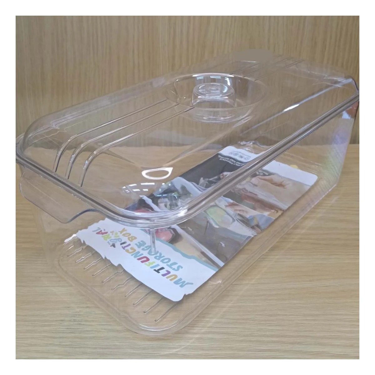 PACK12 RECIPIENTE MULTIUSO RECTANGULAR CON SALIDA DE AGUA 30X16X11CM - 5