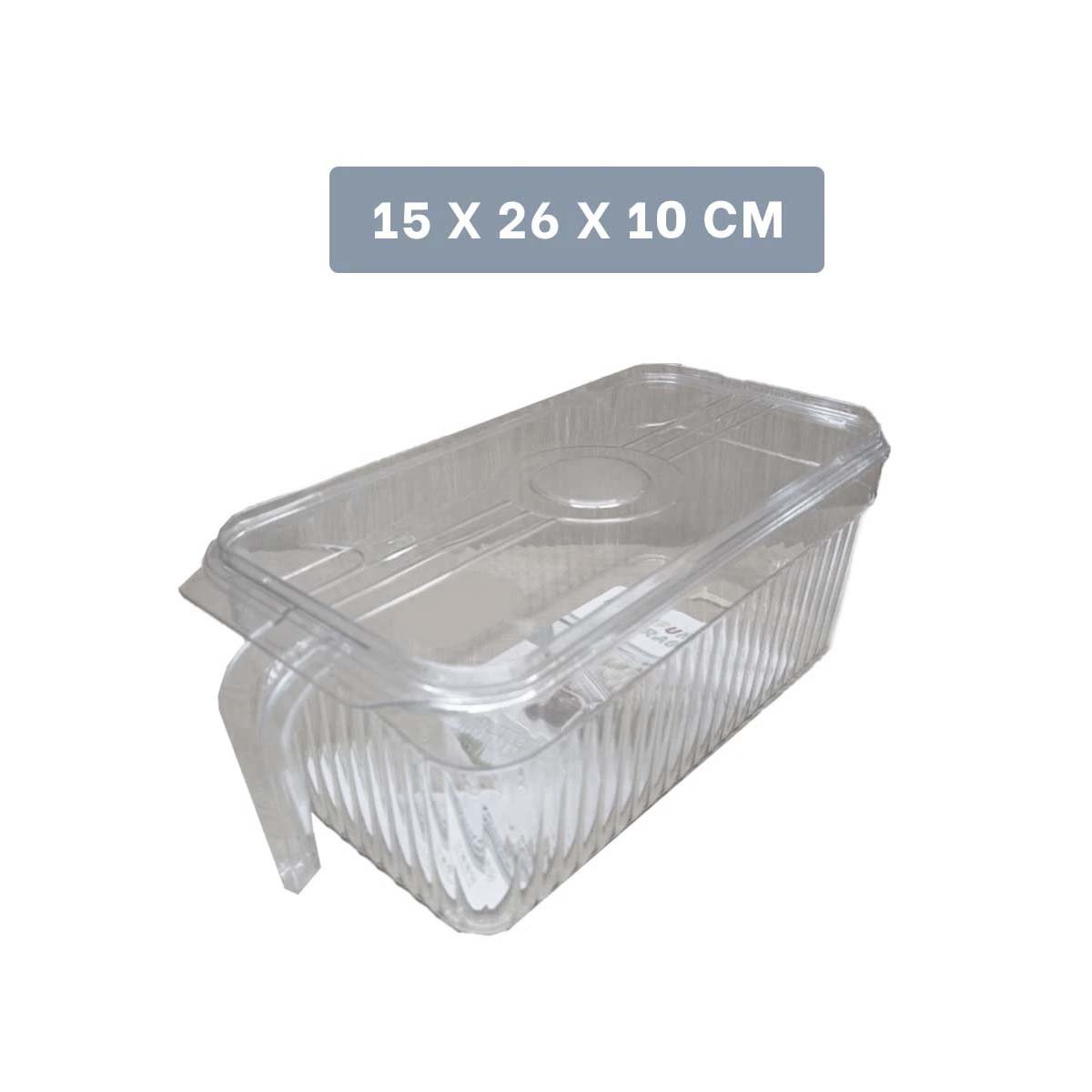 PACK4 CHAROLA CON AGARRE FRONTAL PARA ORDEN 26X15X30CM TRANSPARENTE Y+PAPEL REGALO - 4