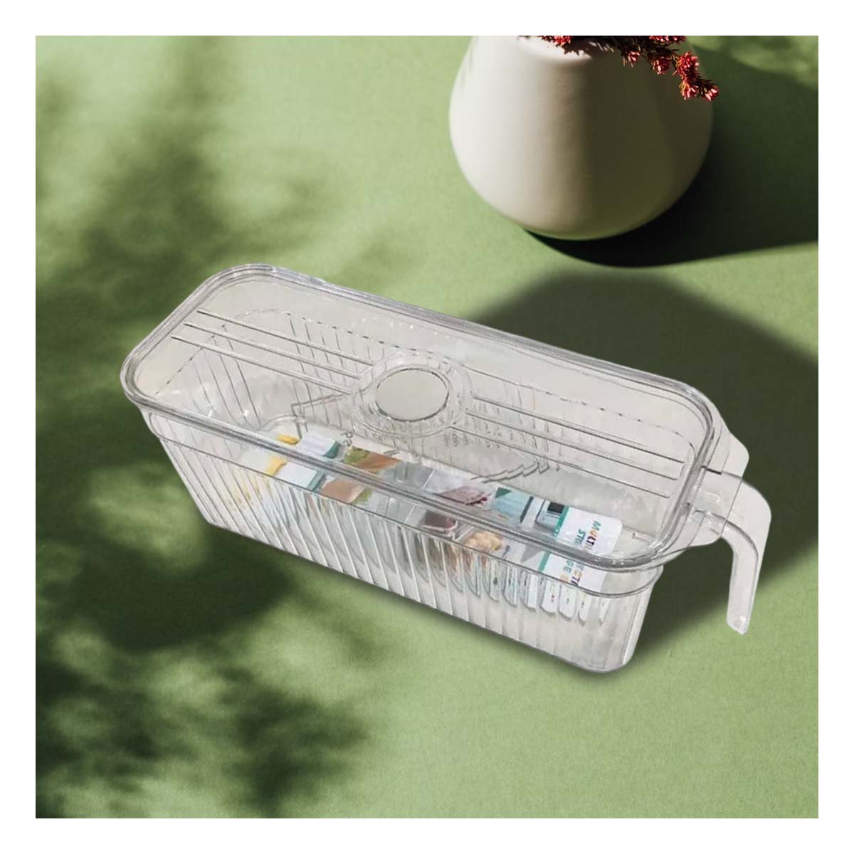 PACK6 DEPOSITO RECTANGULAR APILABLE 26X15X30CM TRANSPARENTE - 2
