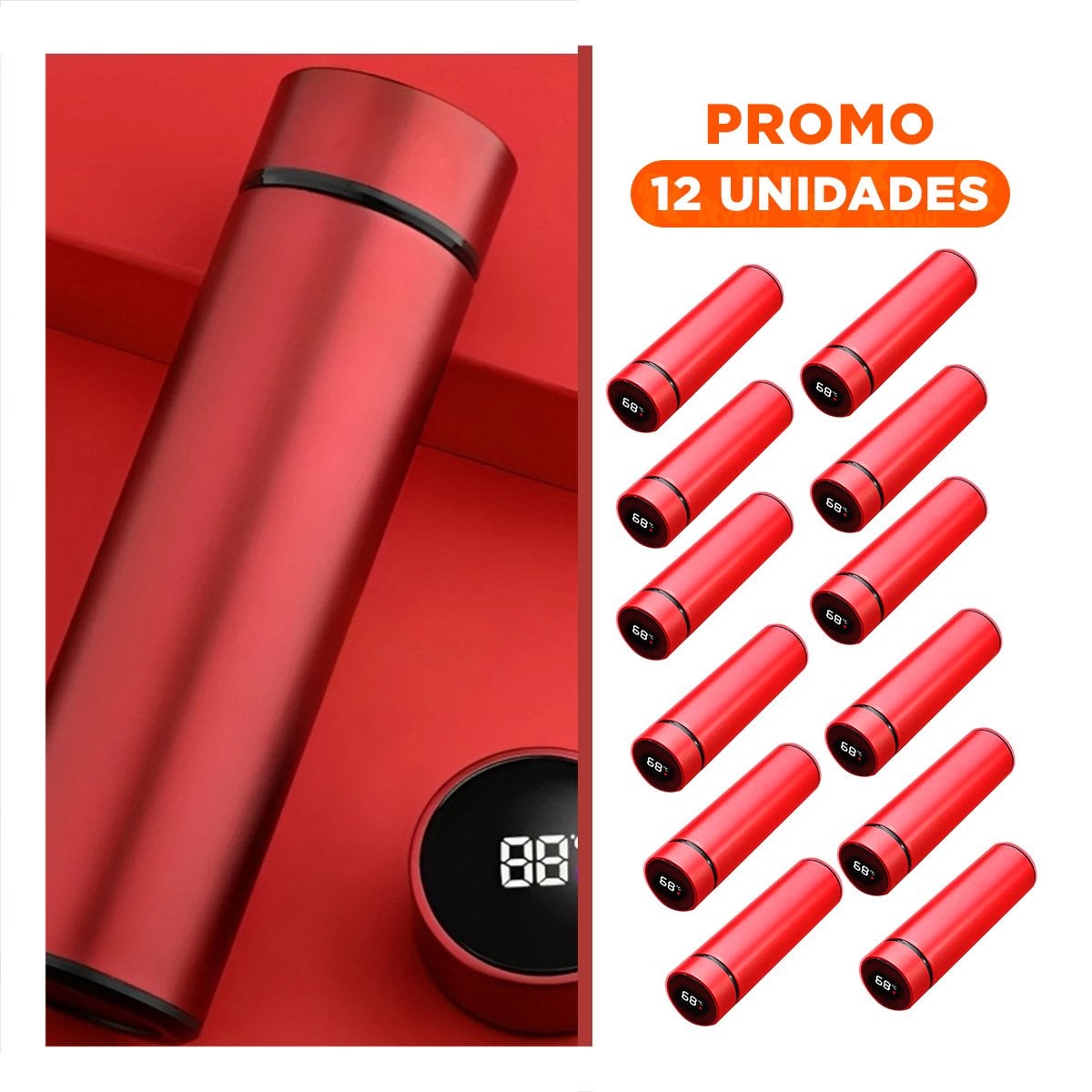 PACK12 CONTENEDOR INTELIGENTE PORTATIL 500 ML CON FILTRO DE TE PARA CAFE O INFUSIONES - 1